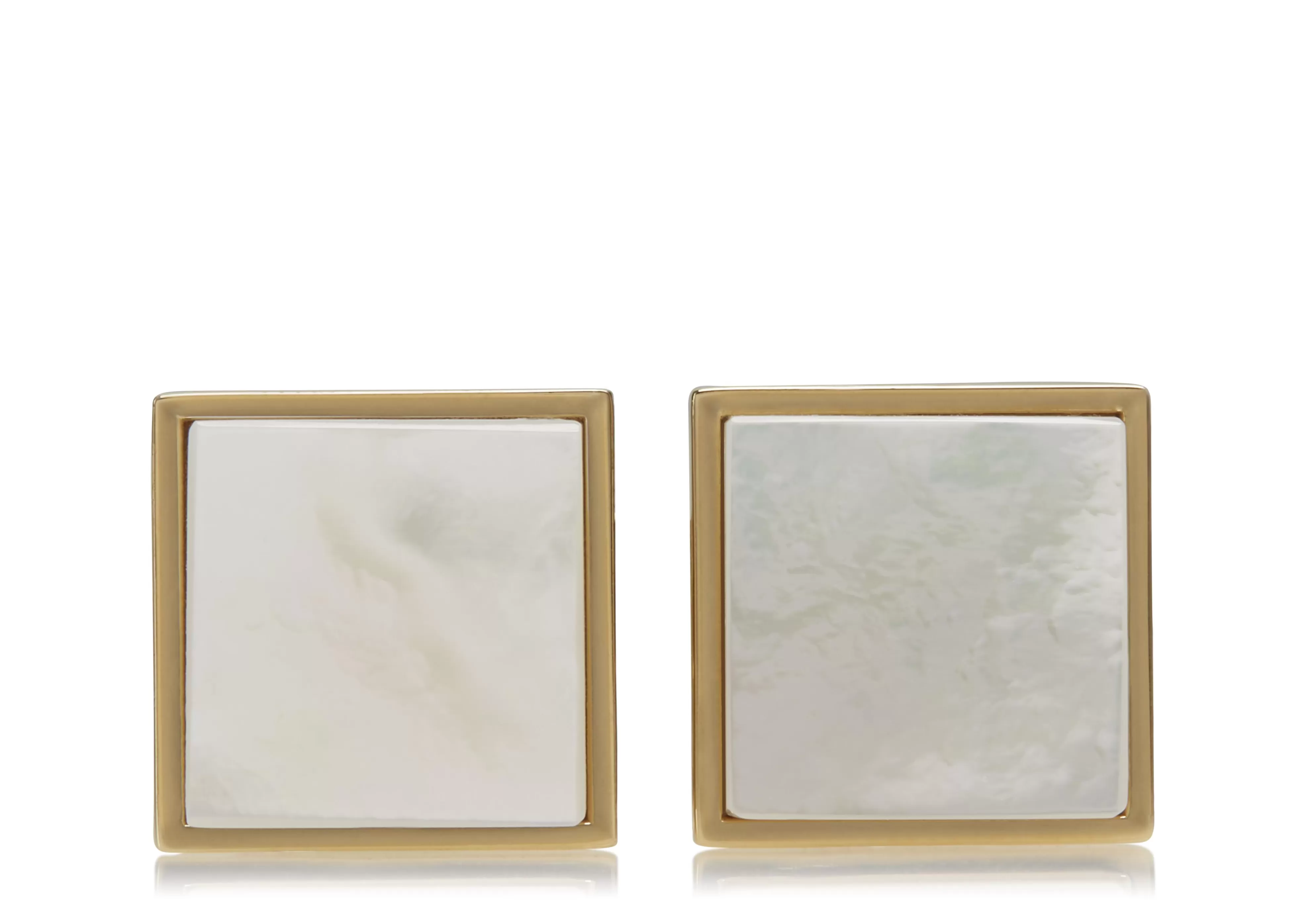 TOM FORD GOLD AND PEARL SQUARE CUFFLINKS GOLD/PEARL^MEN Jewelry