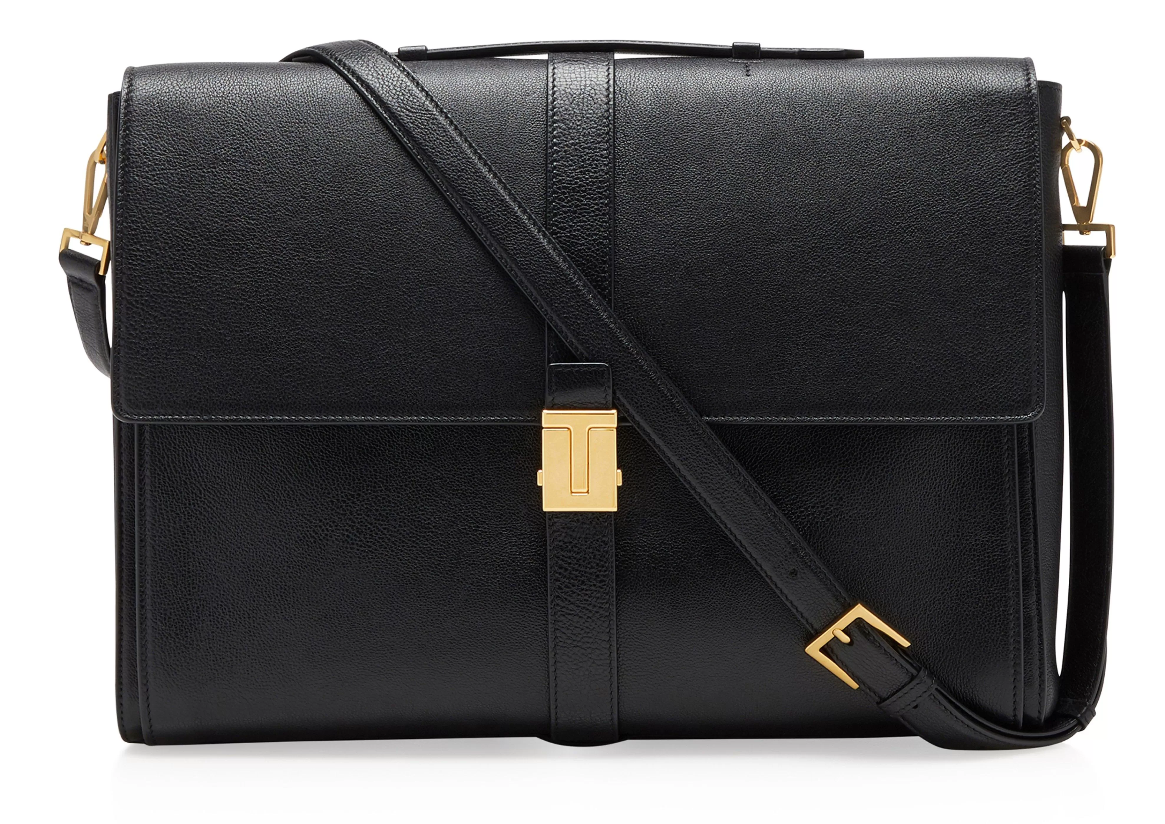 TOM FORD GRAIN LEATHER 001 BRIEFCASE BLACK^MEN Briefcases