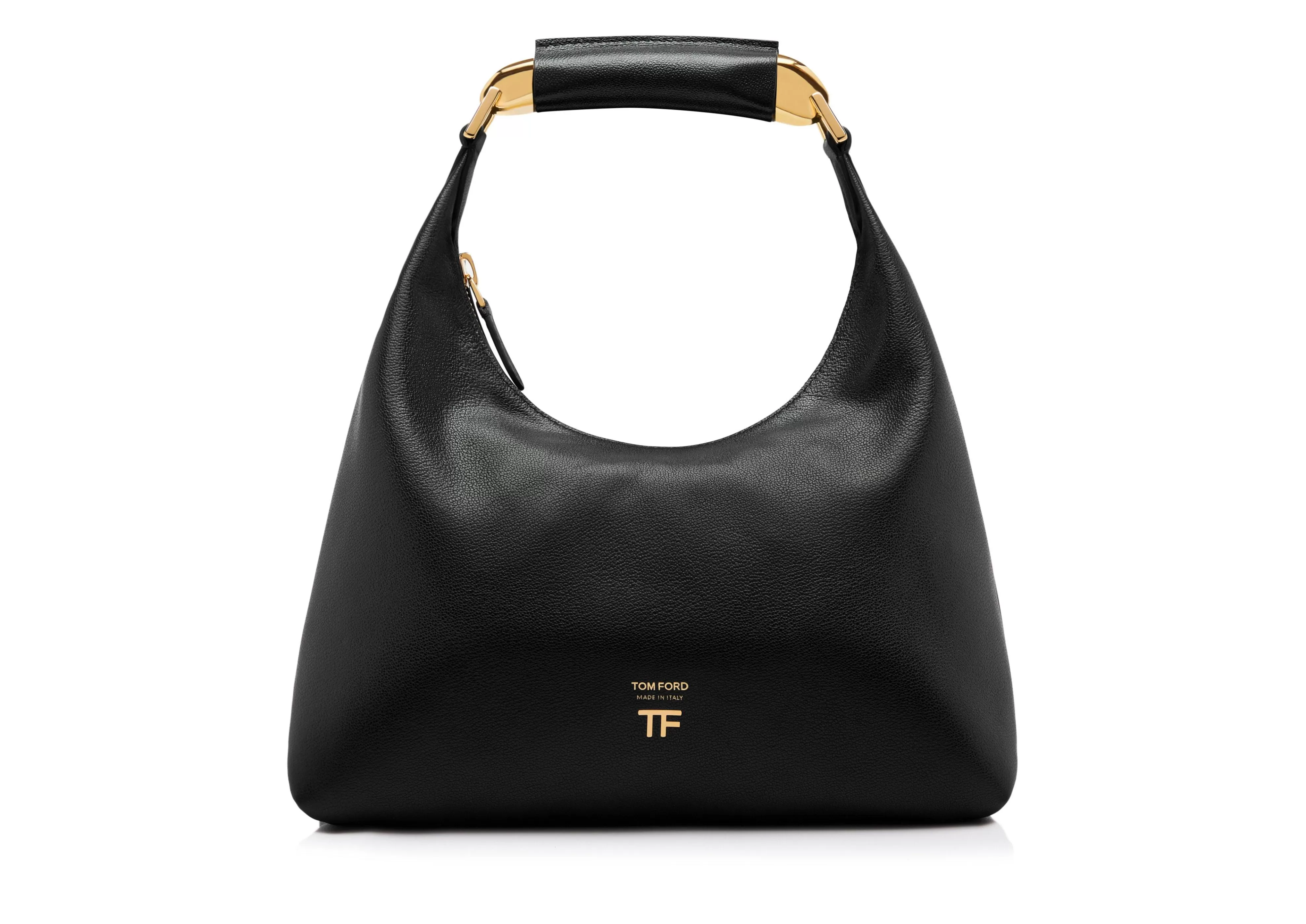 TOM FORD GRAIN LEATHER BIANCA SMALL HOBO ^WOMEN Shoulder Bags