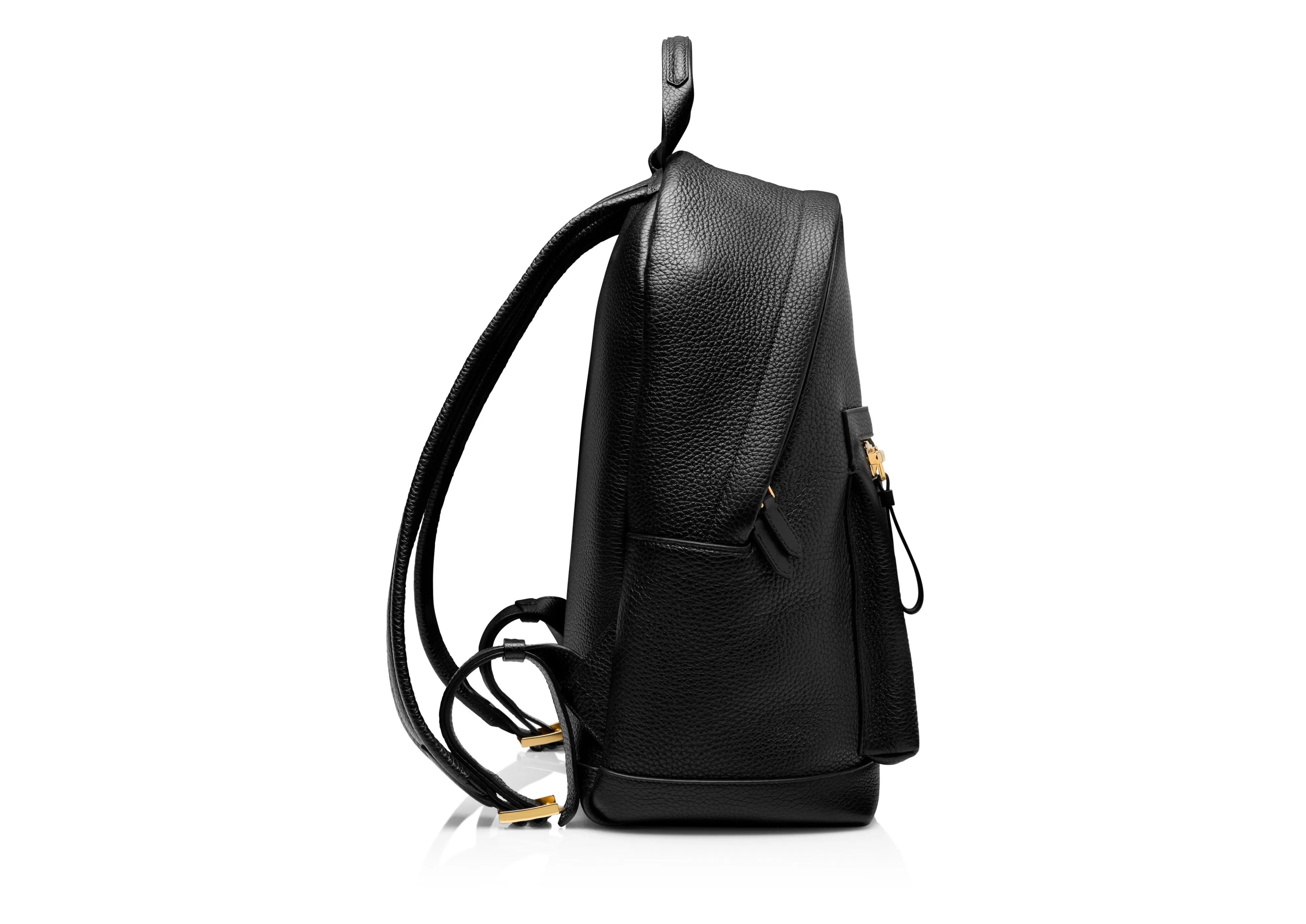 TOM FORD GRAIN LEATHER BUCKLEY BACKPACK BLACK^MEN Backpacks