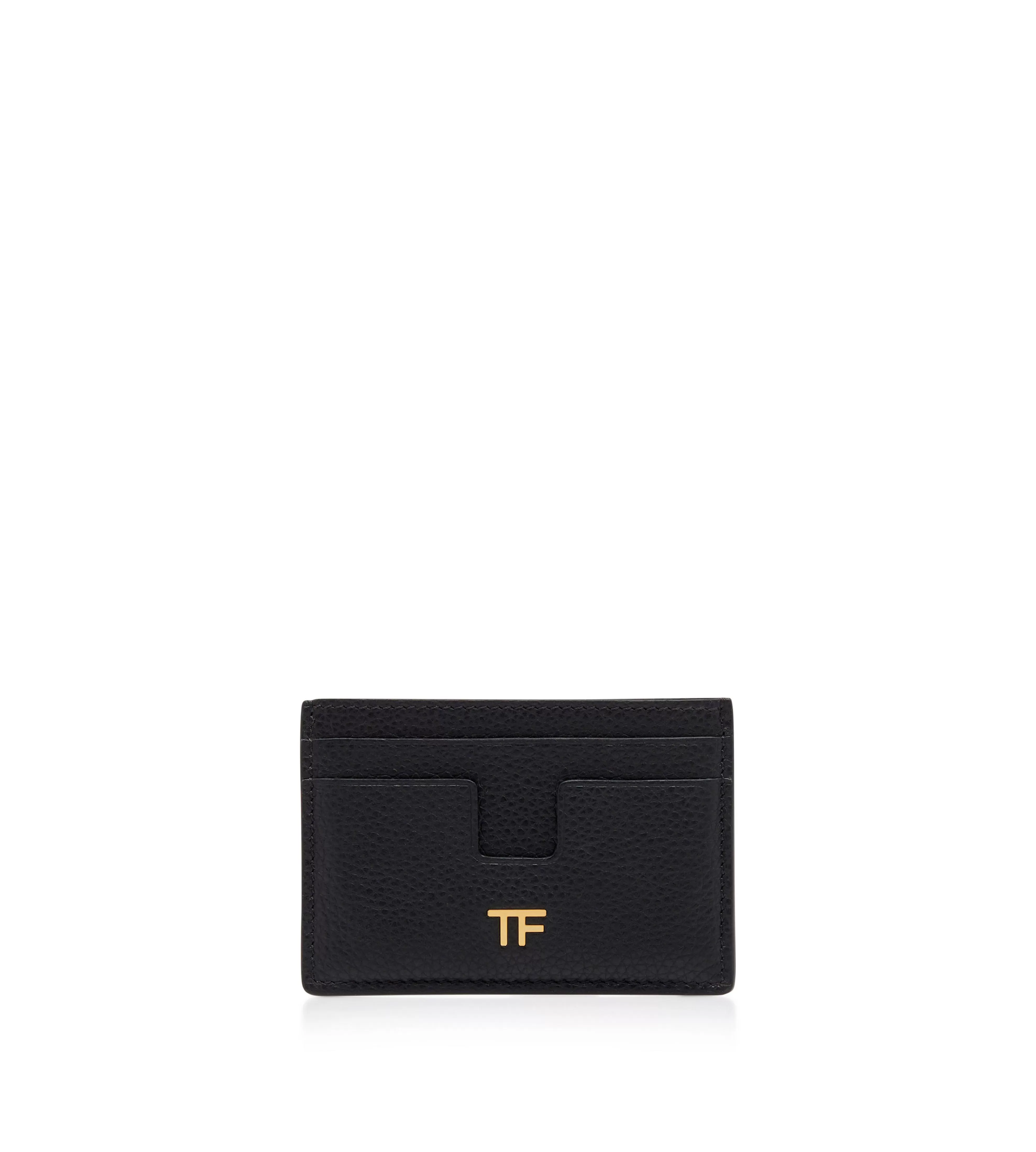 TOM FORD GRAIN LEATHER CLASSIC TF CARD HOLDER BLACK^WOMEN | WOMEN Small Leather Goods | Accessories