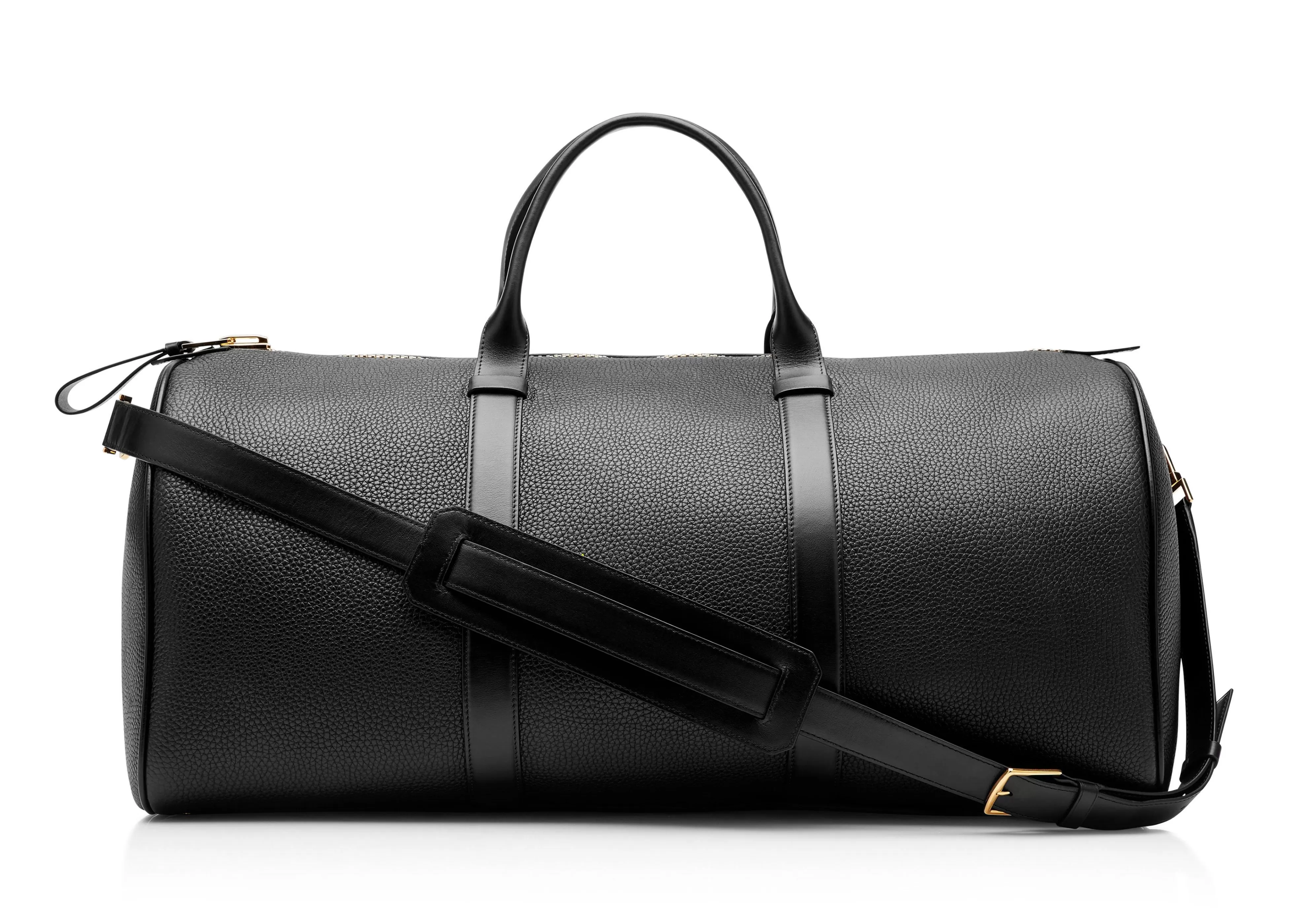 TOM FORD GRAIN LEATHER LARGE BUCKLEY HOLDALL BLACK^MEN | MEN Luggage | JETSETTER EDIT