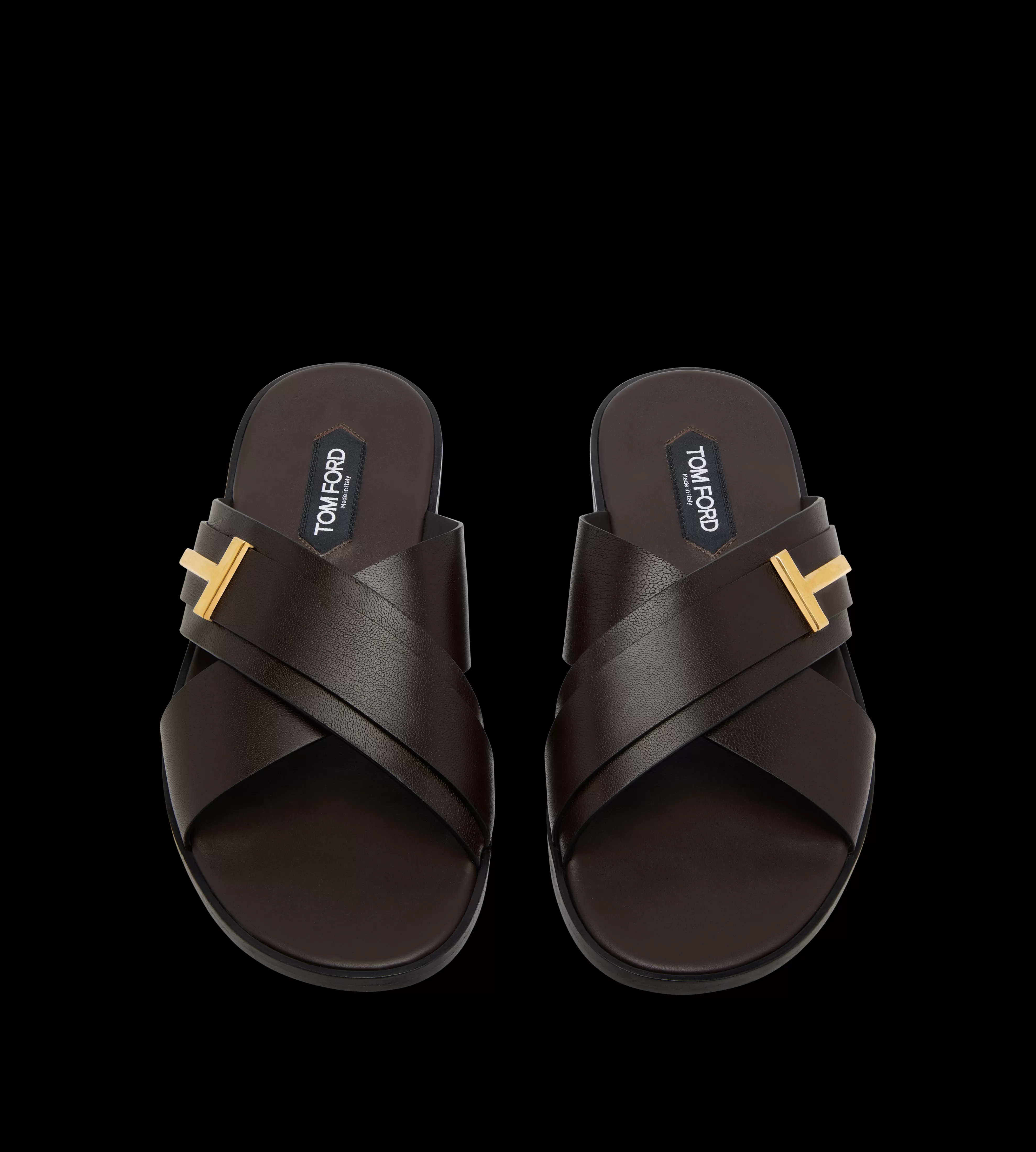 TOM FORD GRAIN LEATHER PRESTON SANDAL ^MEN Espadrilles & Sandals