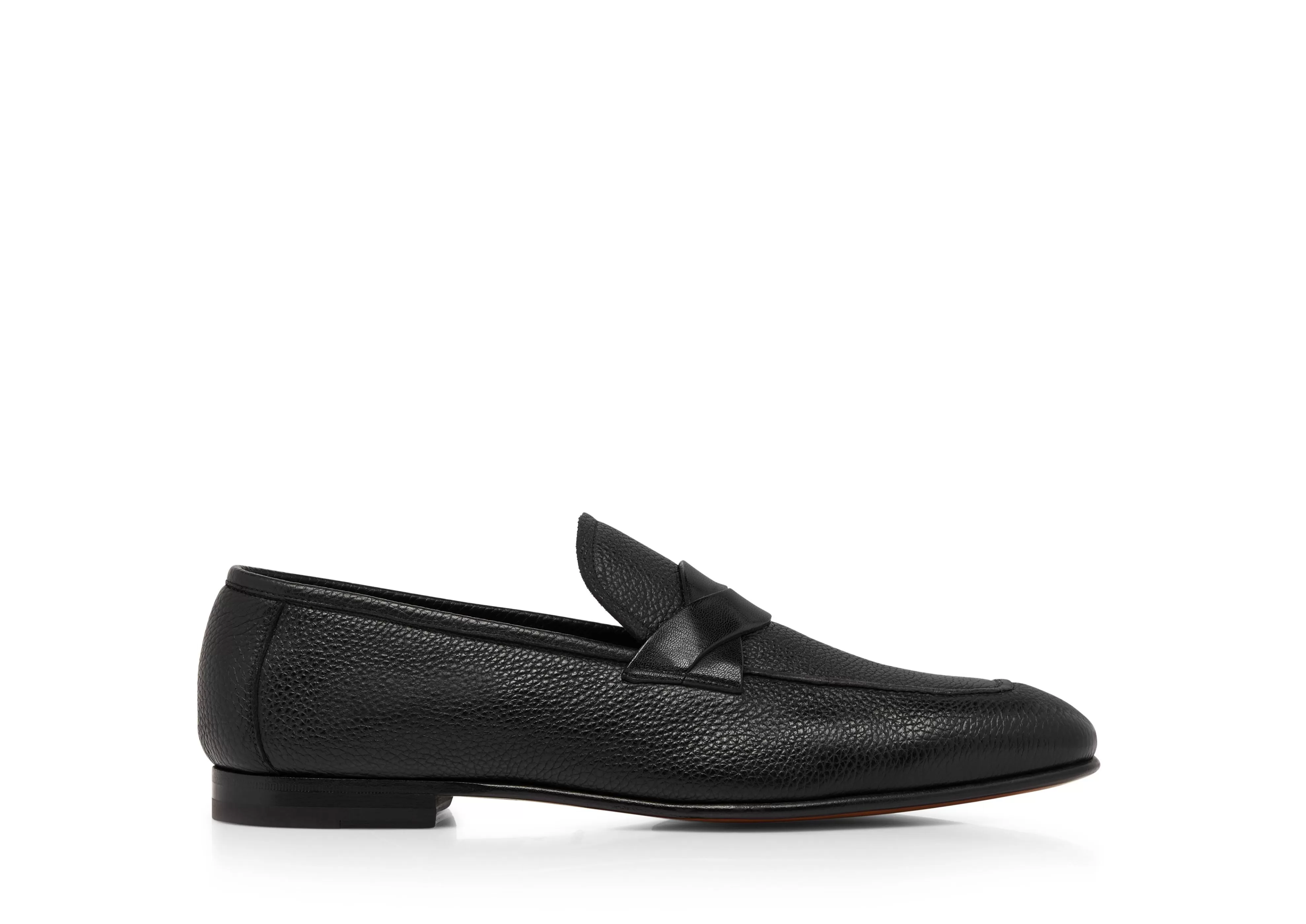 TOM FORD GRAIN LEATHER SEAN TWISTED BAND LOAFER ^MEN Loafers