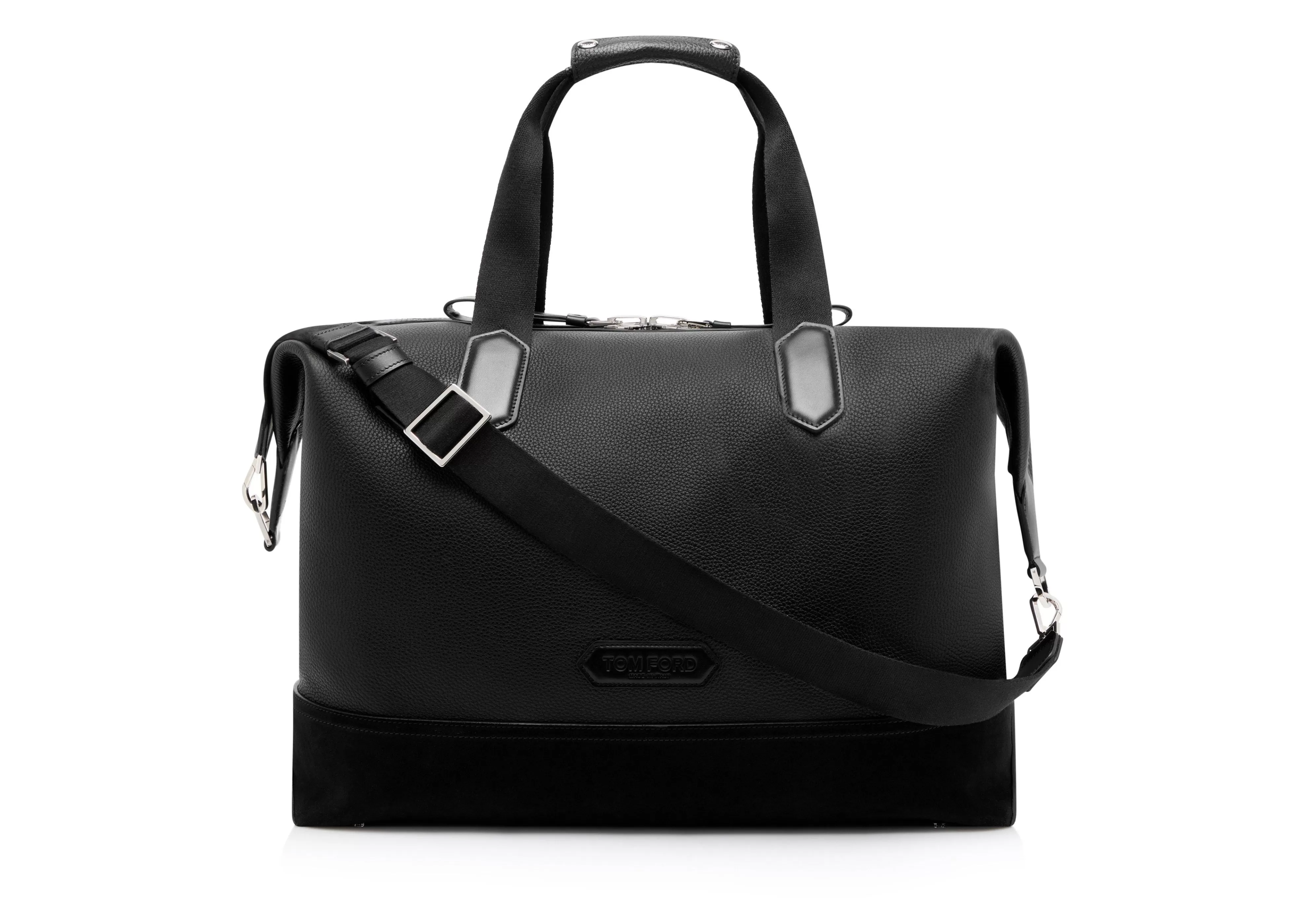 TOM FORD GRAIN LEATHER SOFT HOLDALL BLACK^MEN Luggage