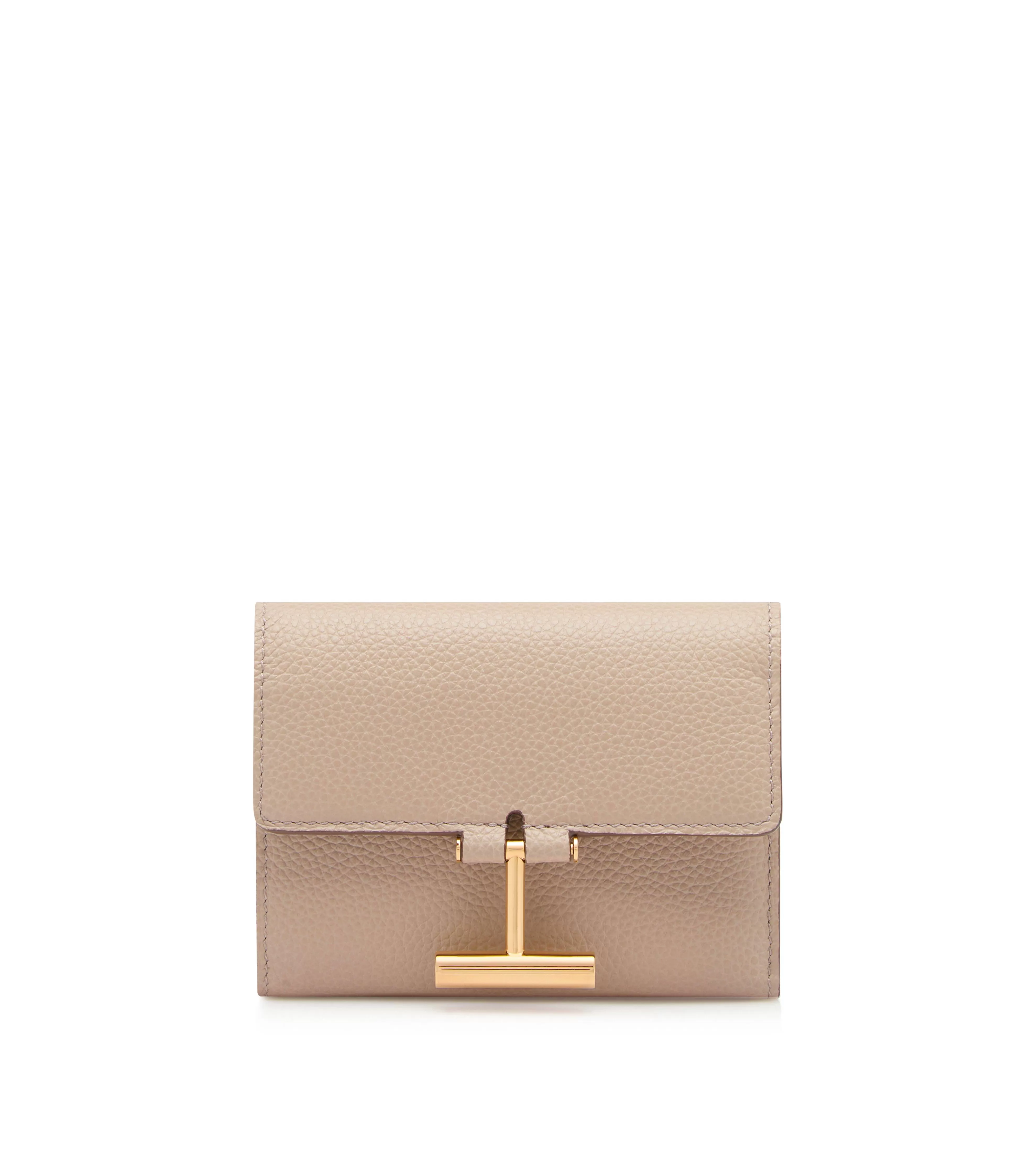 TOM FORD GRAIN LEATHER TARA COMPACT WALLET ^WOMEN | WOMEN Small Leather Goods | Accessories