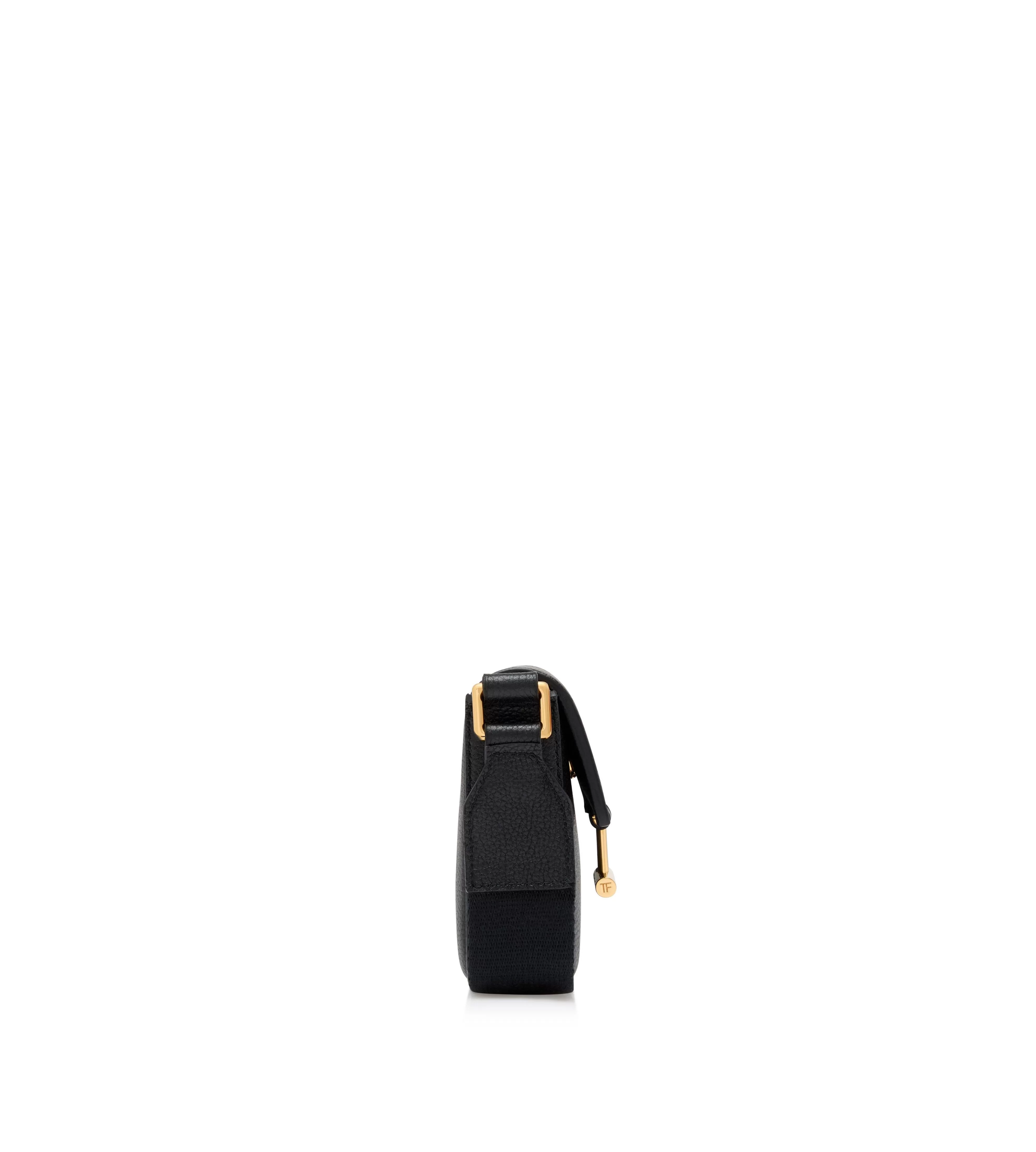 TOM FORD GRAIN LEATHER TARA MINI BAG ON STRAP BLACK^WOMEN Shoulder Bags