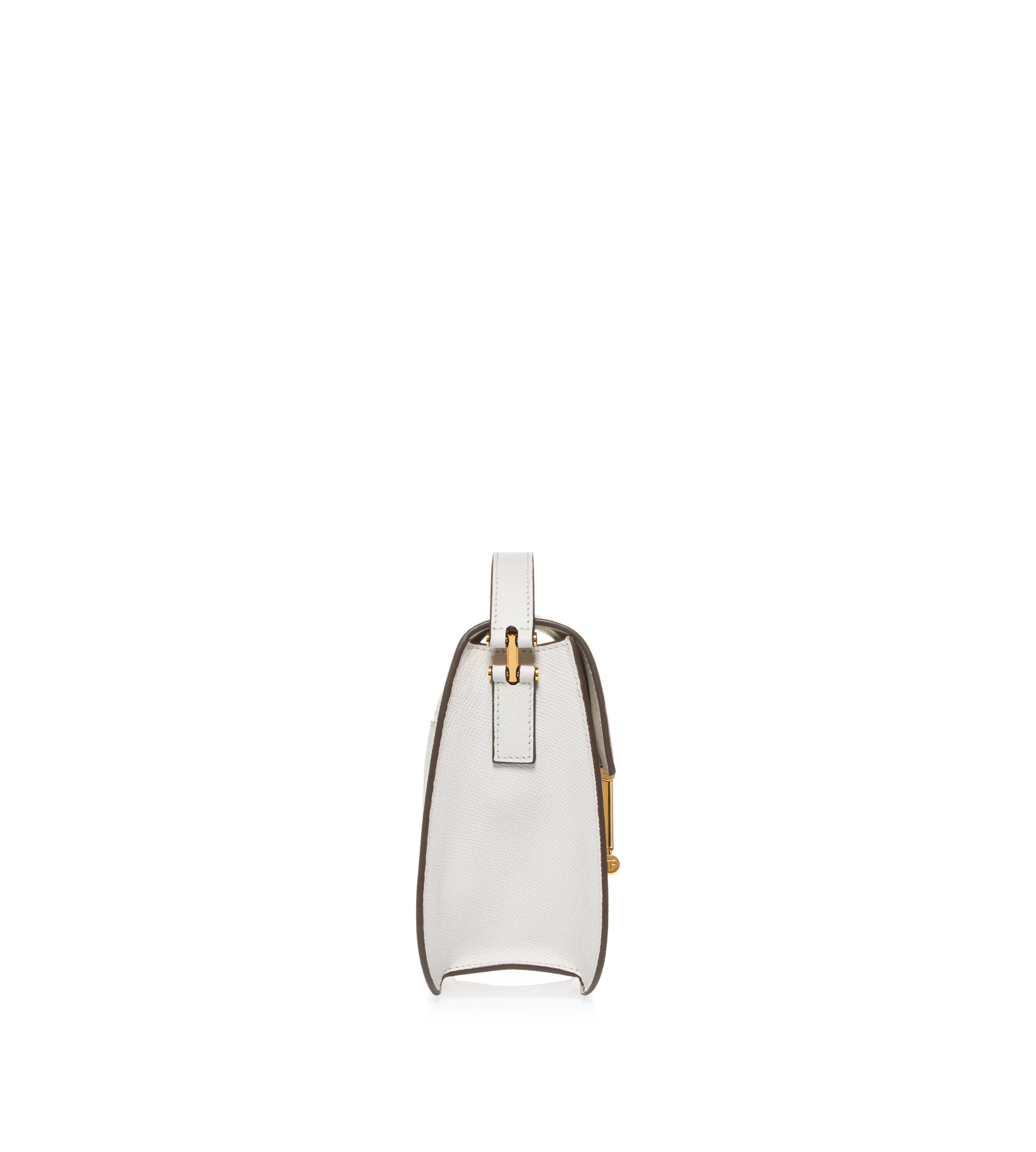 TOM FORD GRAIN LEATHER TARA MINI CROSSBODY CHALK^WOMEN | WOMEN Shoulder Bags | Cross Body Bags