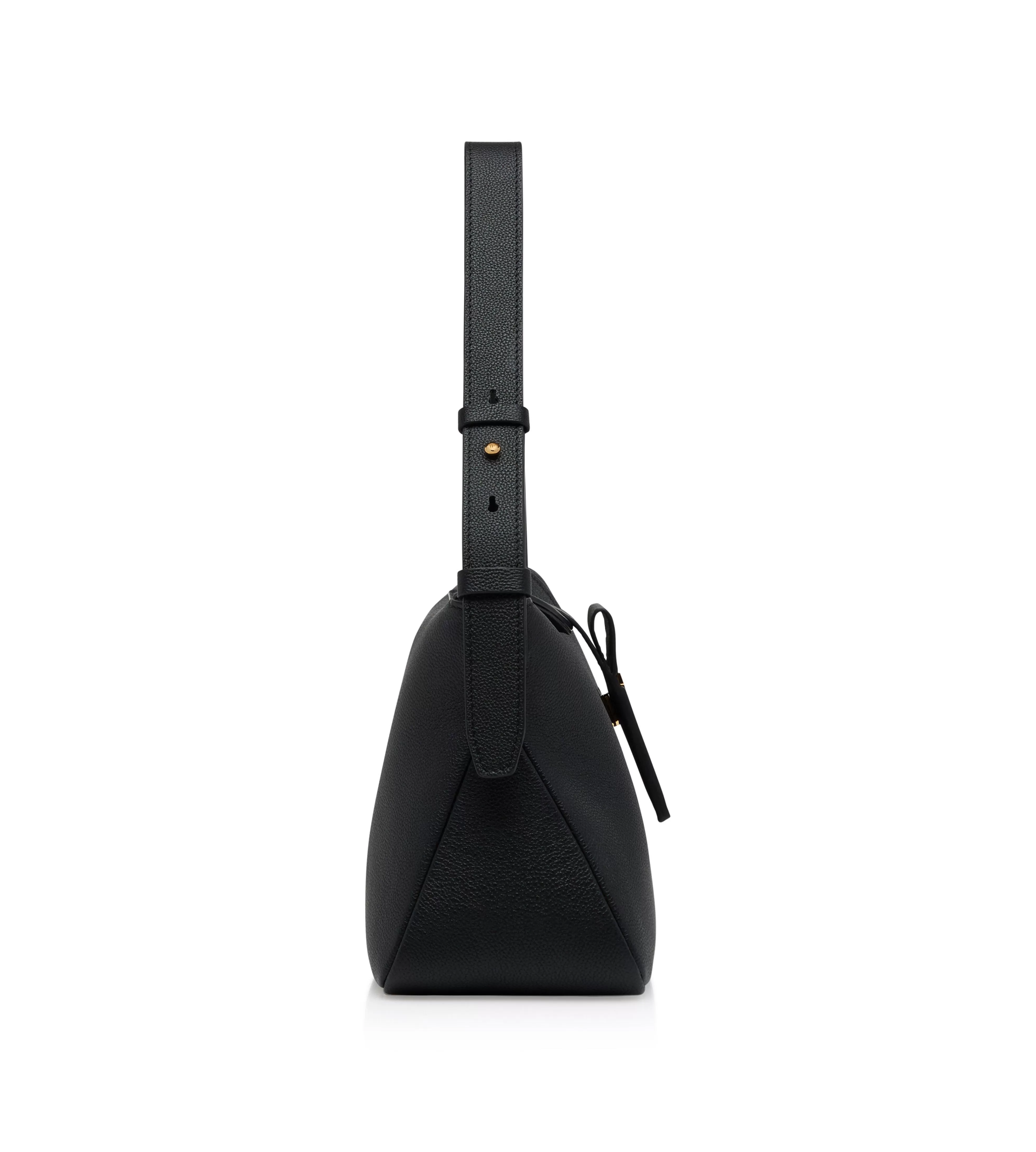 TOM FORD GRAIN LEATHER TF MINI HOBO BLACK^WOMEN | WOMEN Totes | Shoulder Bags