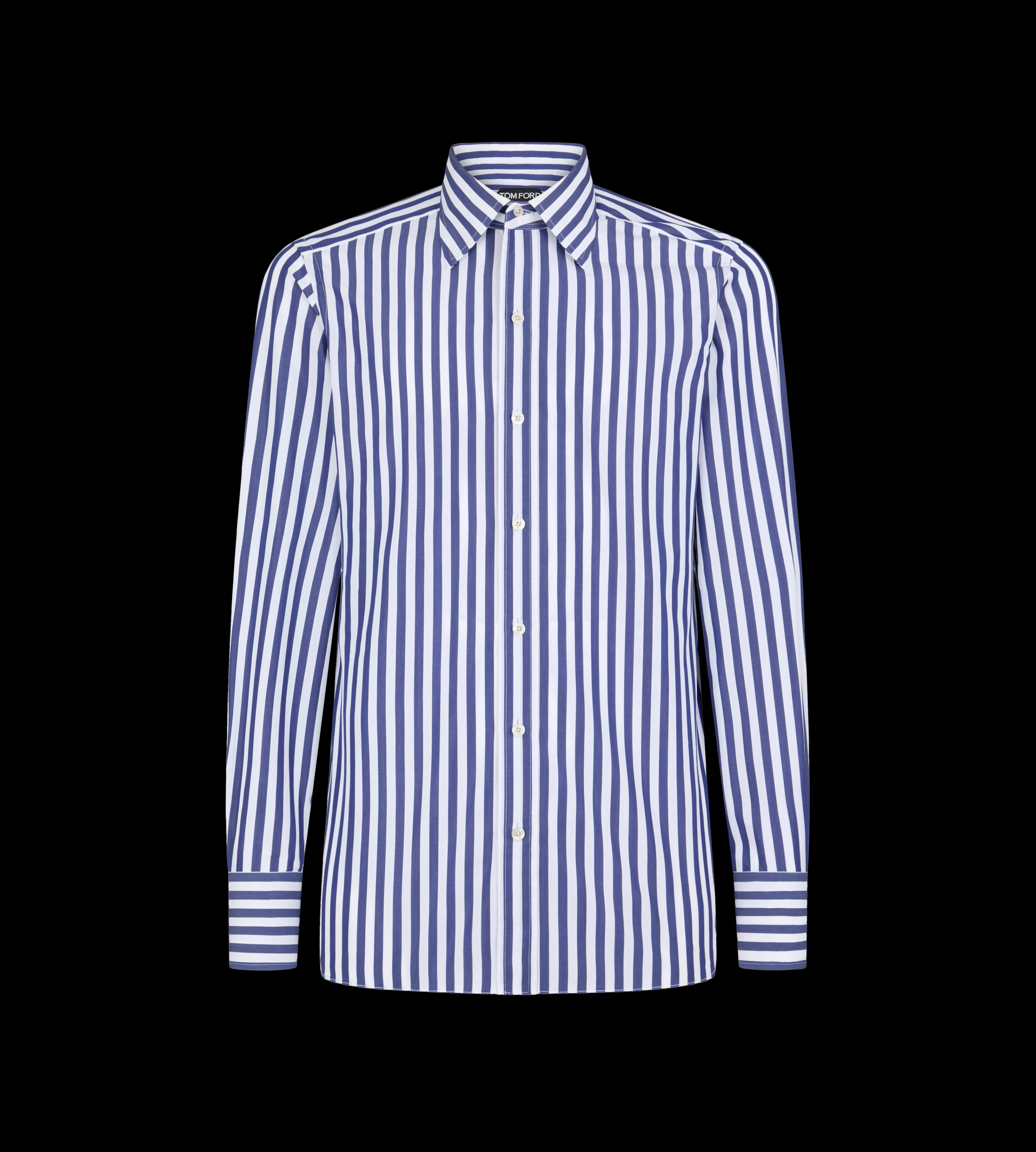 TOM FORD GRAND BANGLE SLIM FIT SHIRT WHITE & BLUE^MEN | MEN Shirts | JETSETTER EDIT