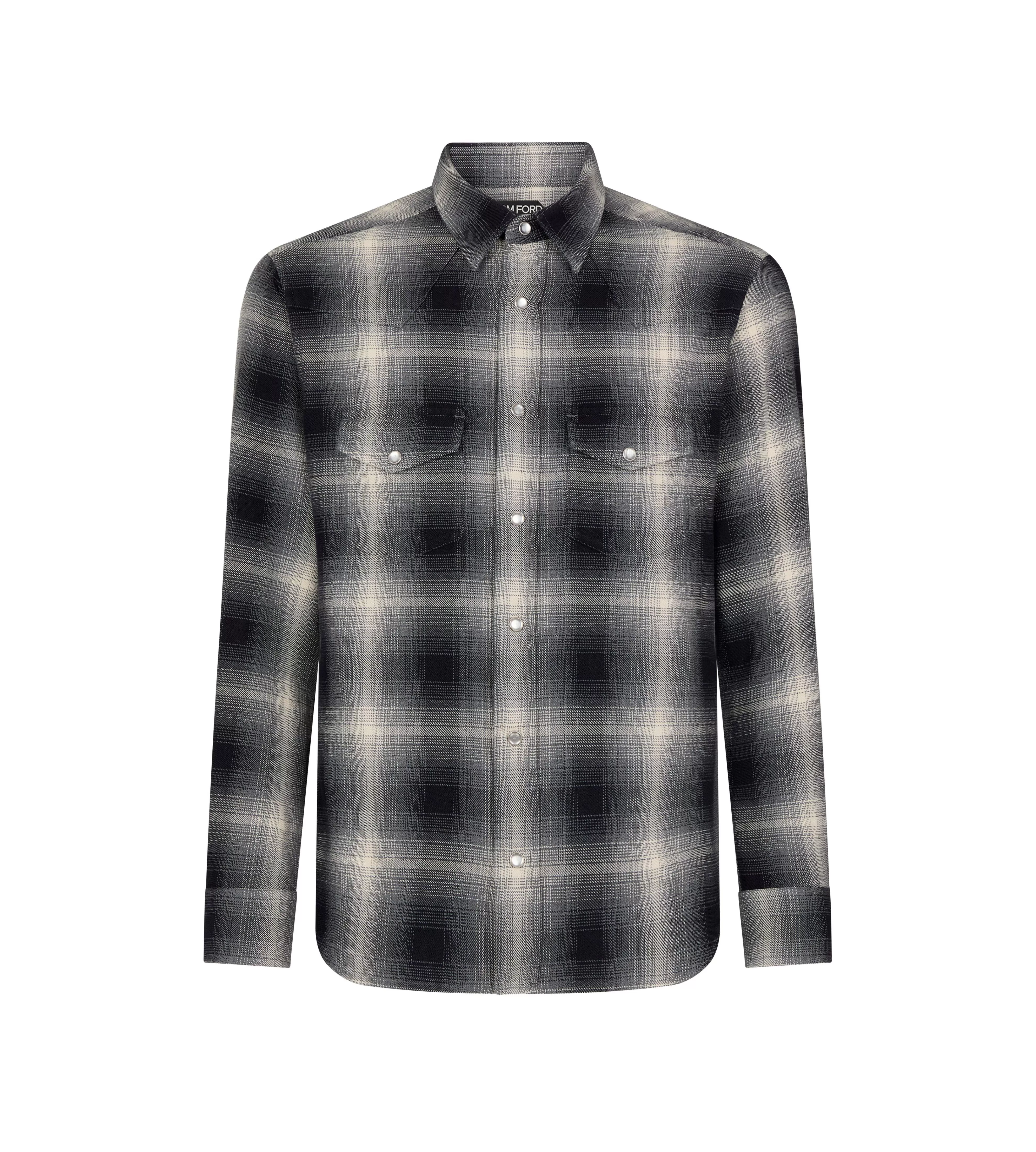 TOM FORD GRAND CHECK WESTERN SHIRT ^MEN Shirts