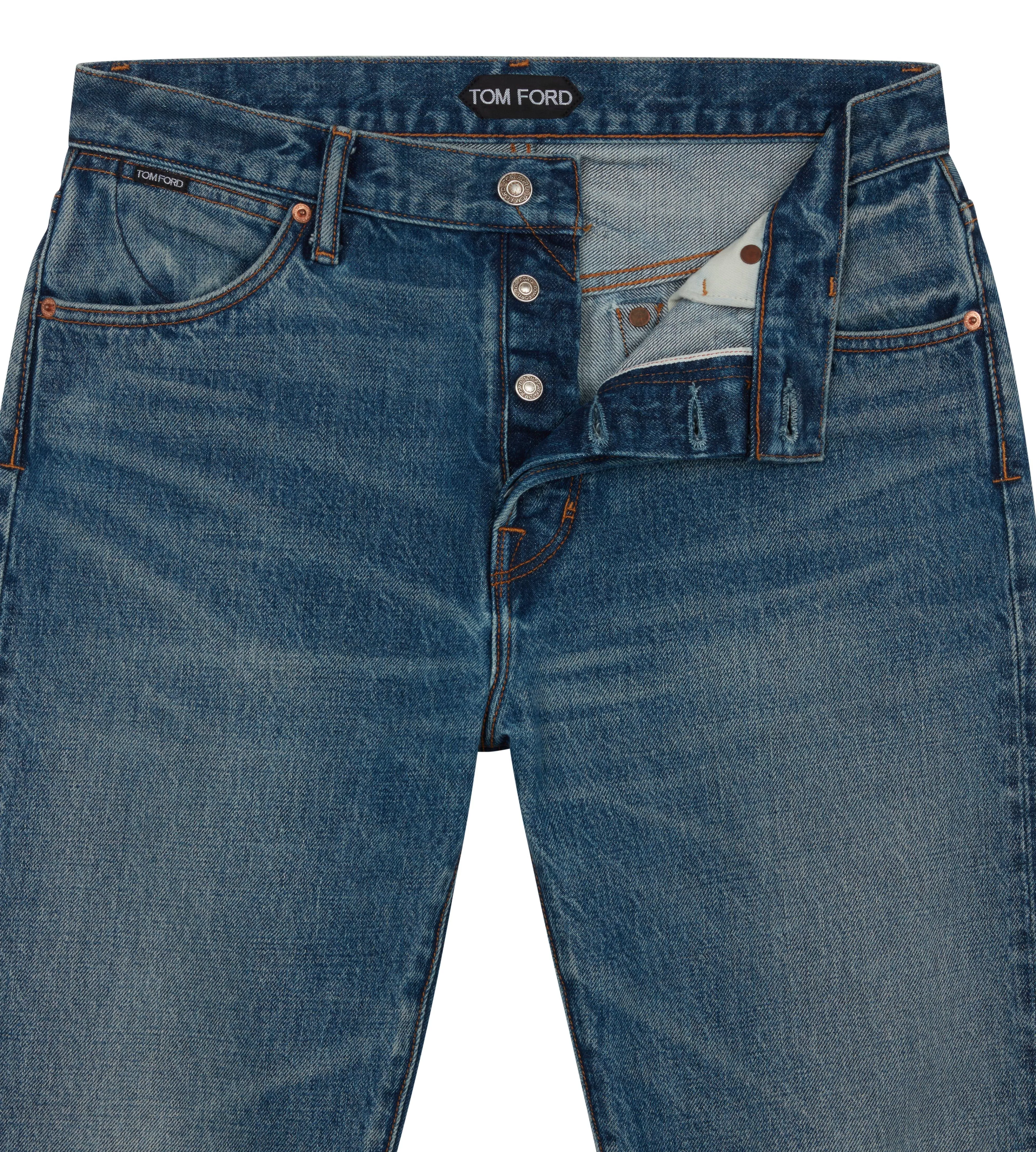 TOM FORD HIGH LOW STANDARD FIT DENIM NEW STRONG HIGH/LOW^MEN Jeans