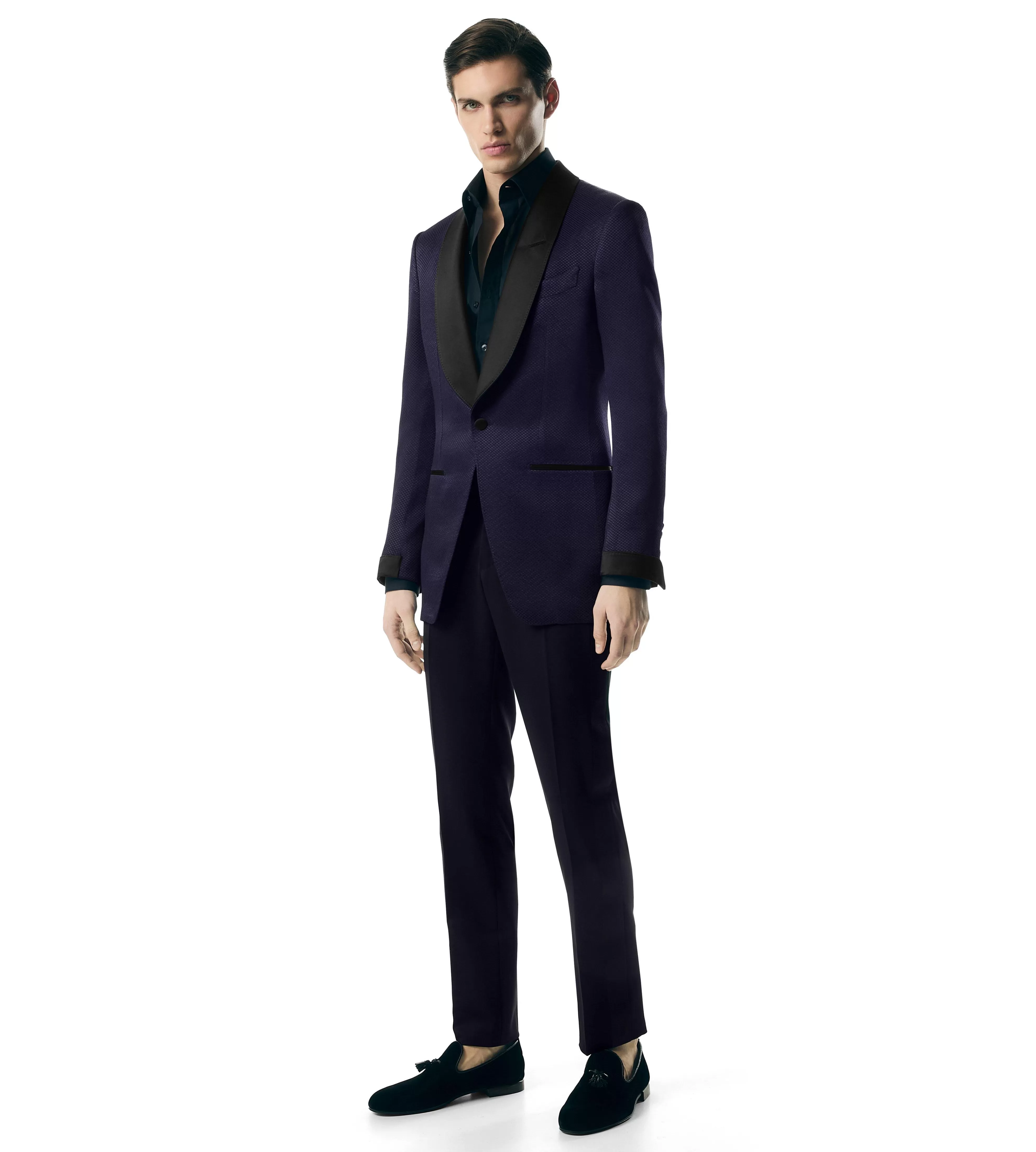 TOM FORD HONEYCOMB VISCOSE ATTICUS COCKTAIL JACKET ^MEN | MEN Evening | Jackets