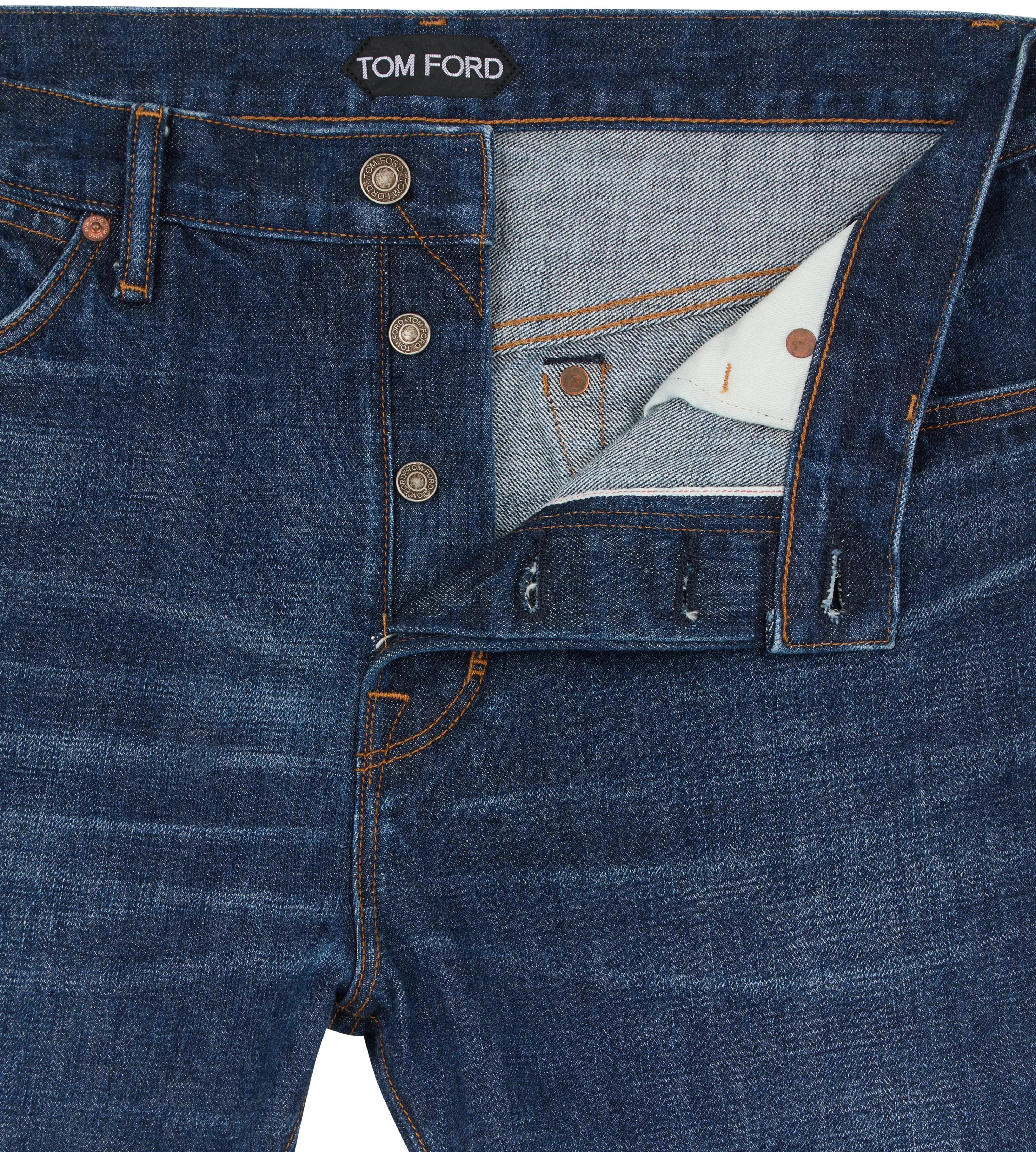 TOM FORD INDIGO SELVEDGE STANDARD FIT DENIM VINTAGE RINSE^MEN Jeans