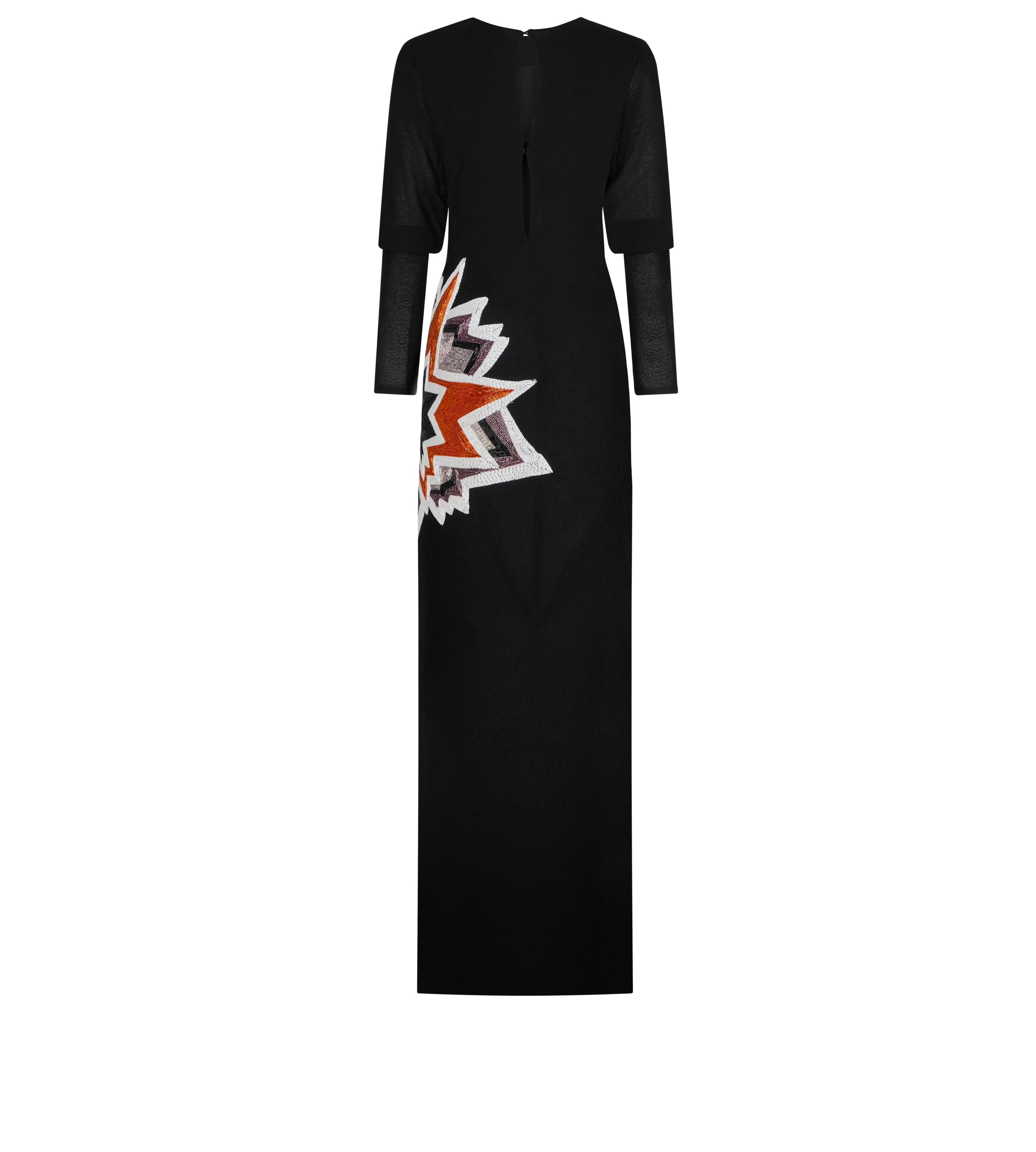 TOM FORD KAPOW EVENING DRESS BLACK & MULTICOLOR^WOMEN | WOMEN | WOMEN Evening | Dresses | AUTUMN/WINTER 23