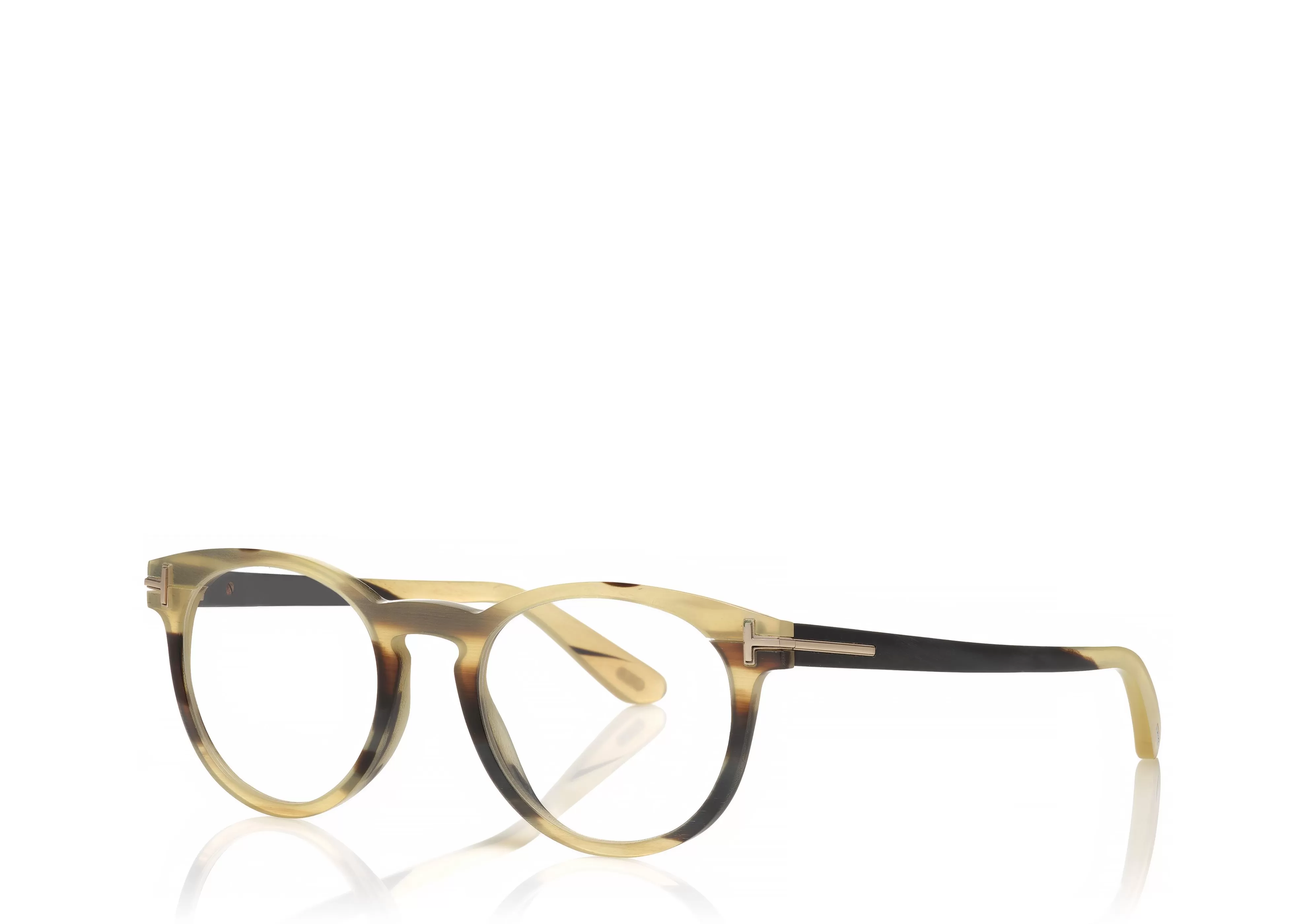 TOM FORD KEY BRIDGE ROUND HORN OPTICAL ^EYEWEAR | EYEWEAR PRIVATE COLLECTION | OPTICAL