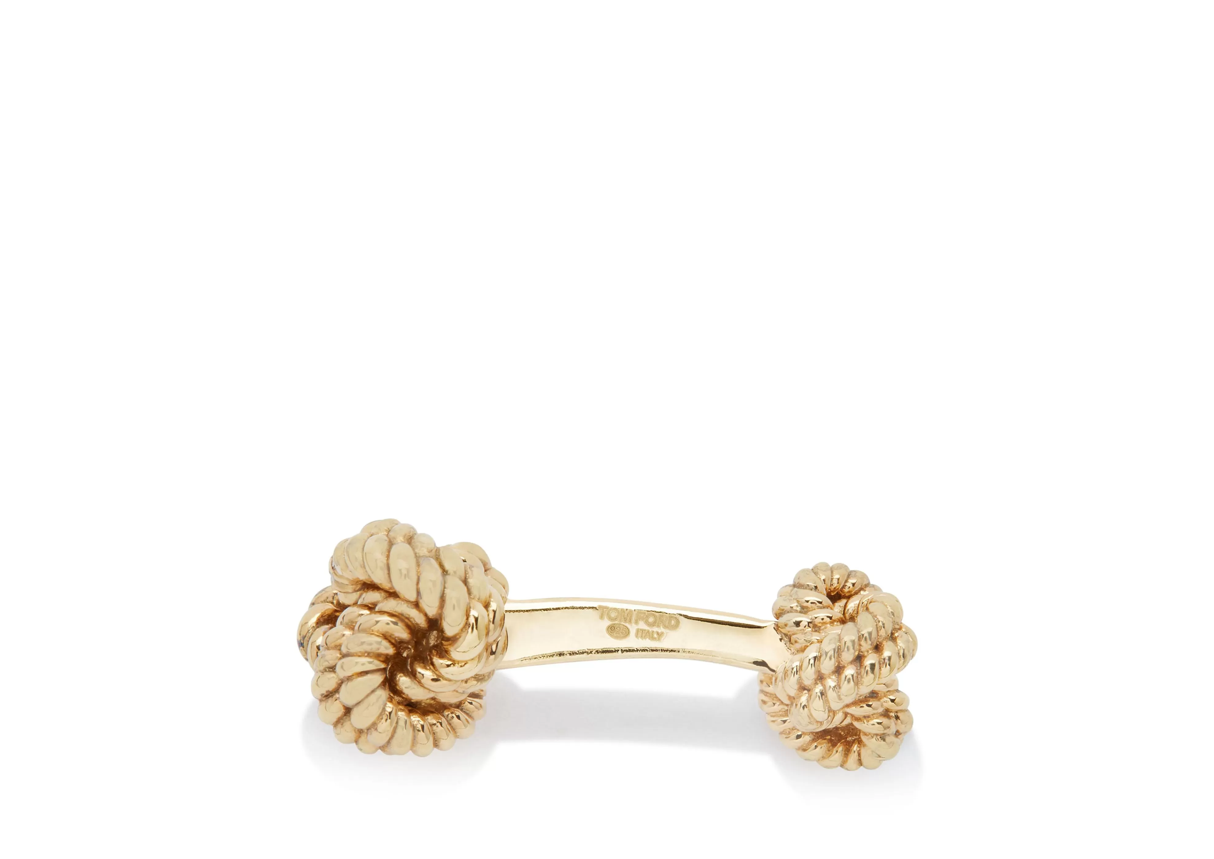 TOM FORD KNOT CUFFLINKS GOLD^MEN Jewelry