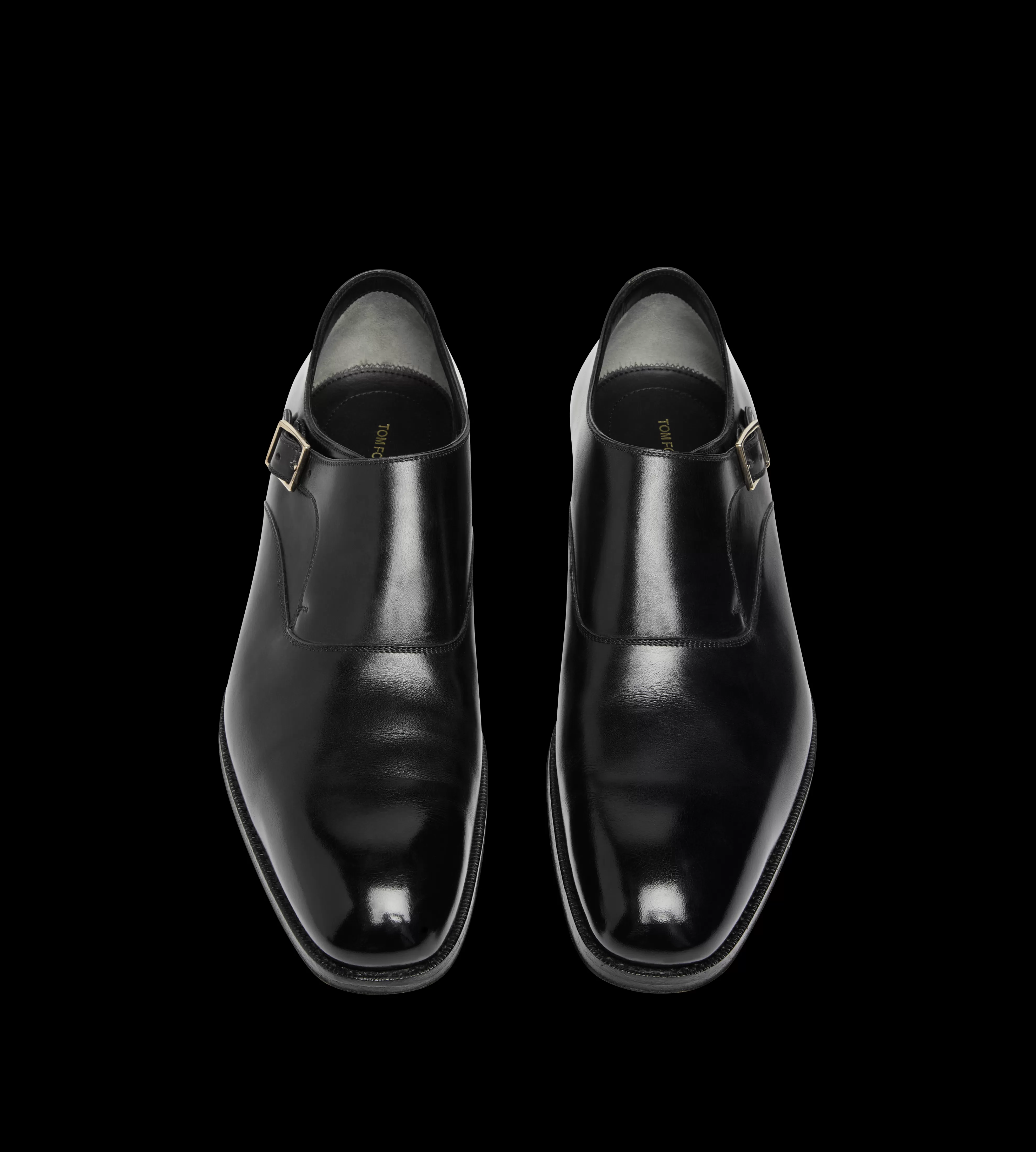 TOM FORD LEATHER EDGAR SINGLE MONK STRAP BLACK^MEN | MEN Monk Straps | SPRING 24