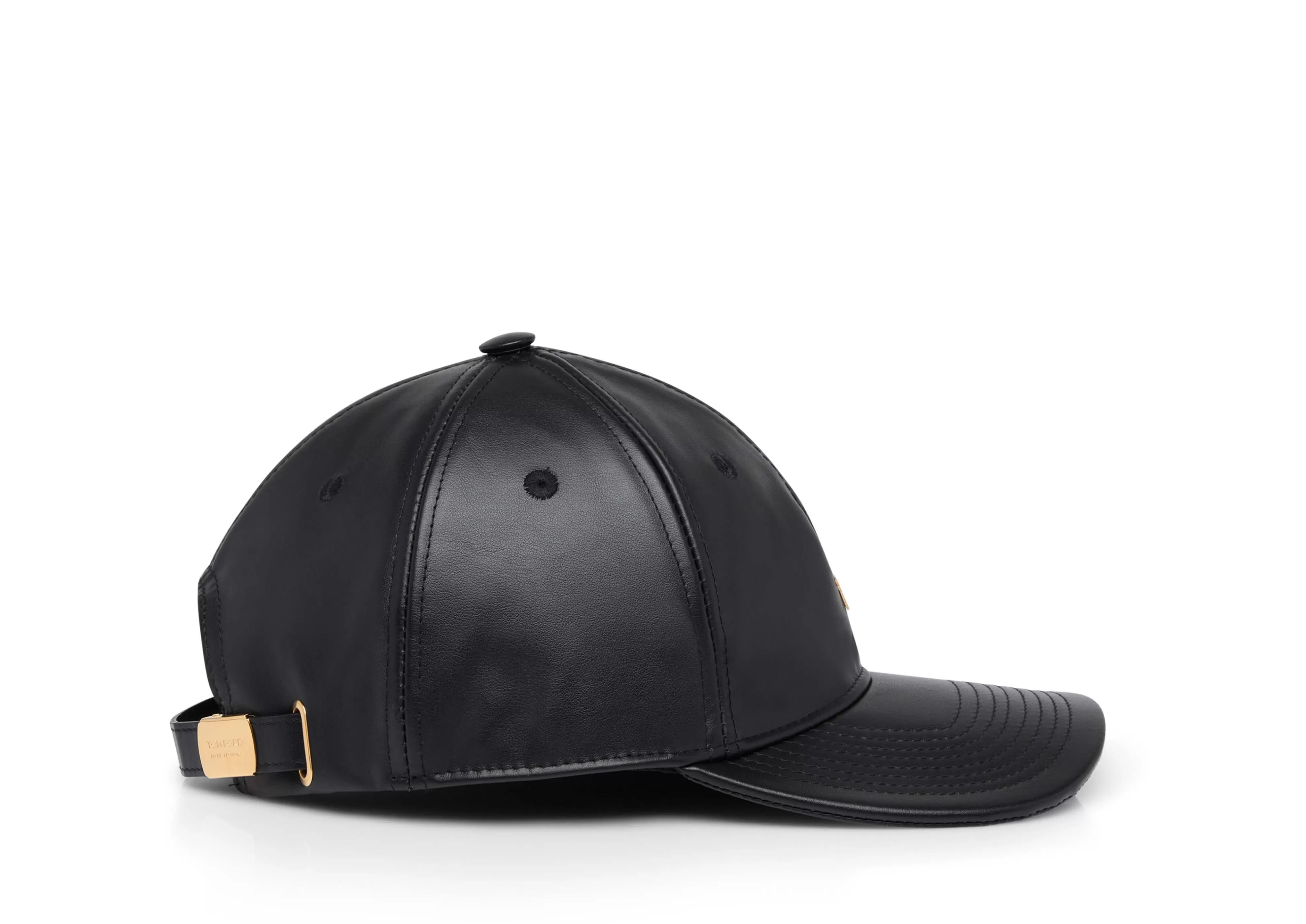 TOM FORD LEATHER TF BASEBALL CAP BLACK^WOMEN | WOMEN Accessories | Hats