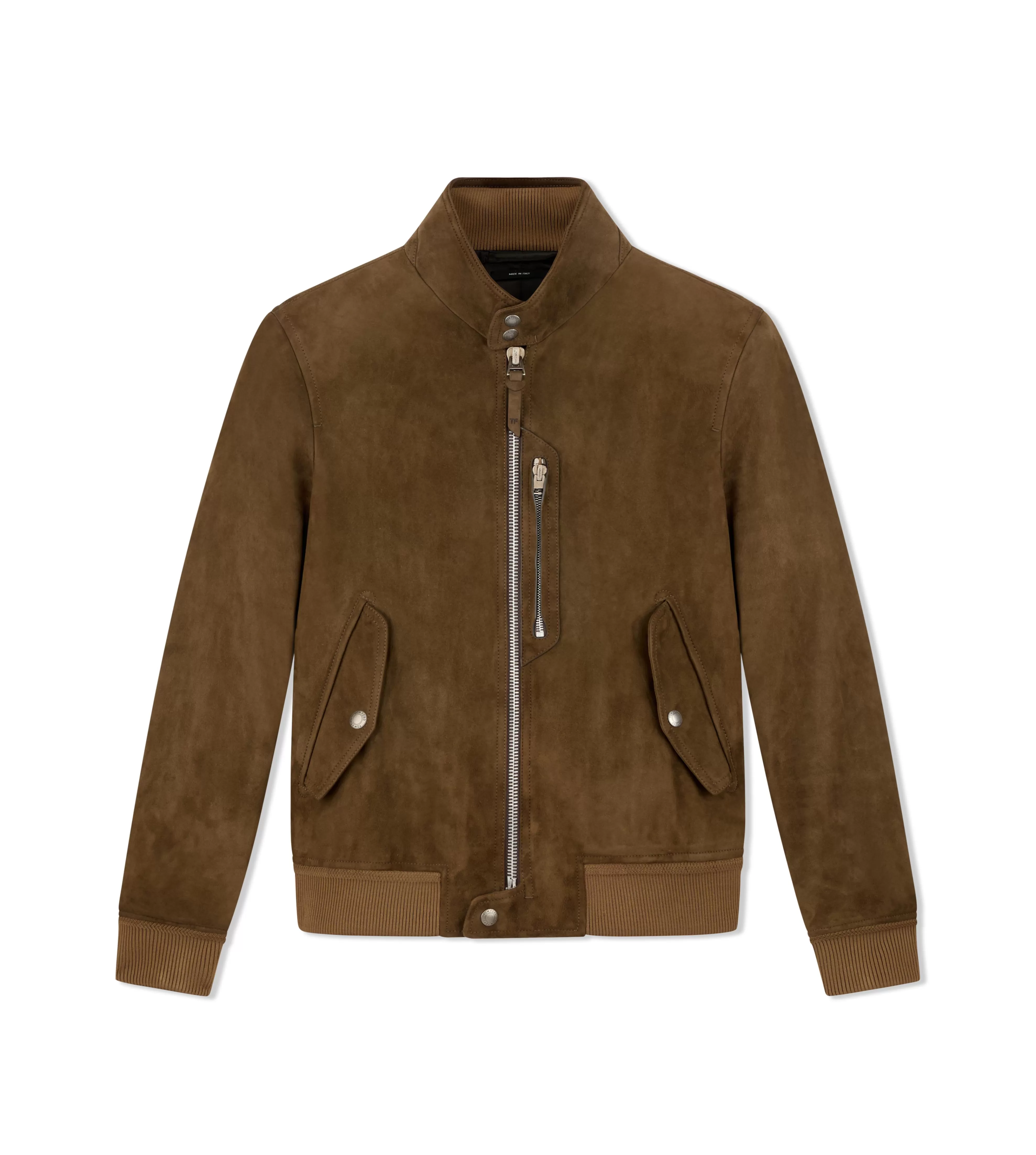 TOM FORD LIGHT SUEDE HARRINGTON WITH ZIP ^MEN Outerwear