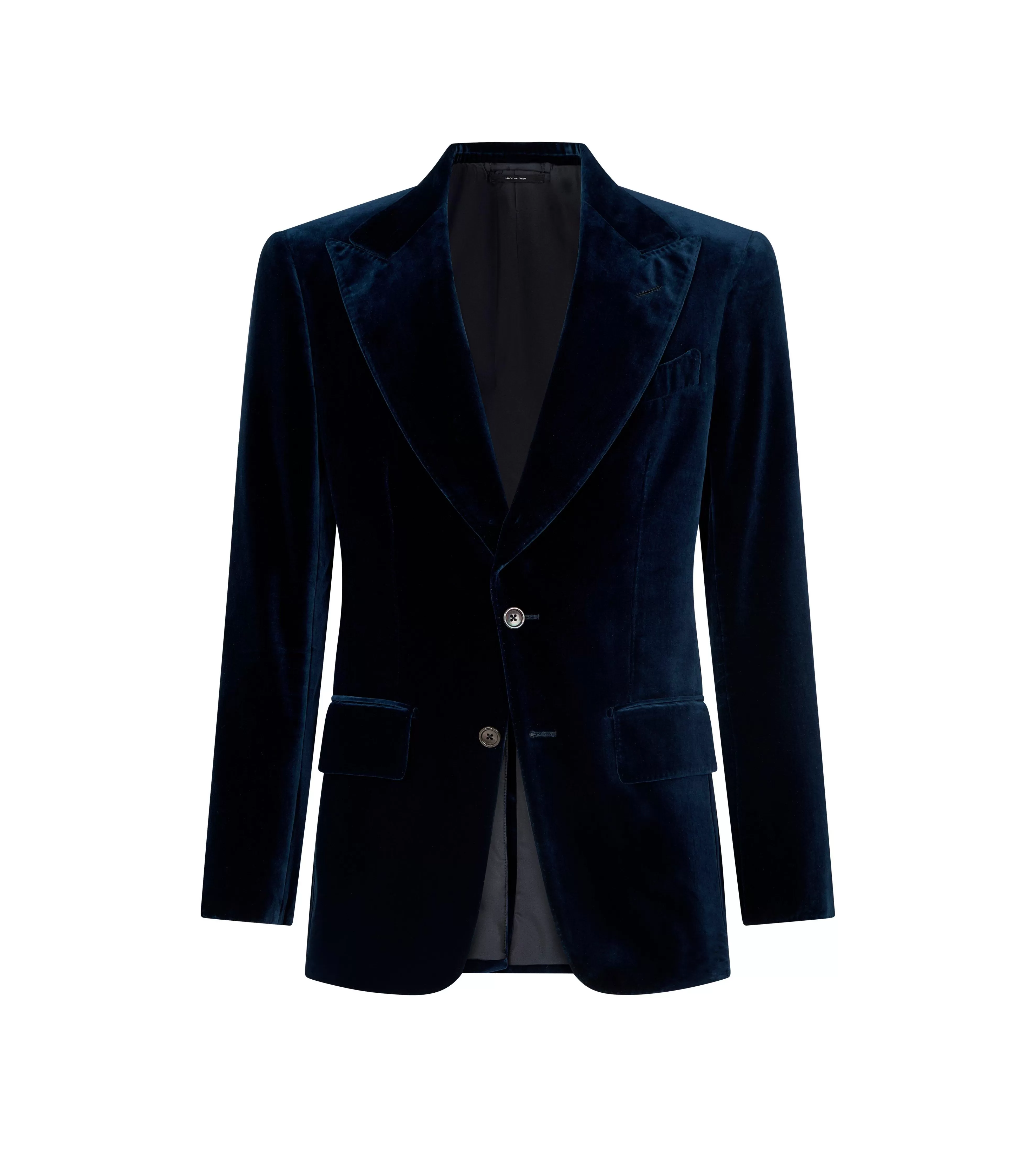 TOM FORD LIGHT VELVET ATTICUS JACKET OCEAN^MEN Jackets