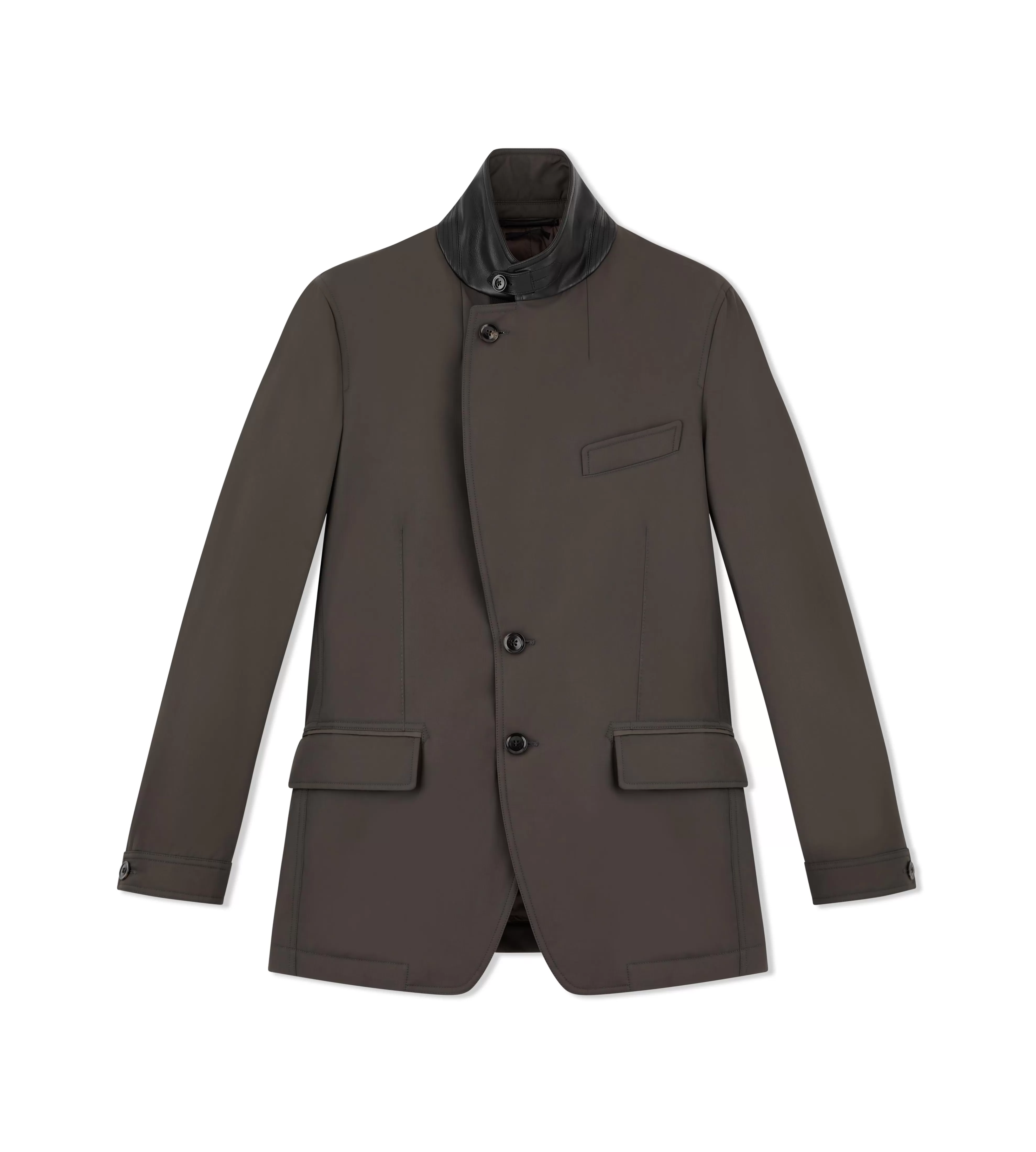 TOM FORD LIGHT-FILL BLAZER EBONY^MEN Outerwear