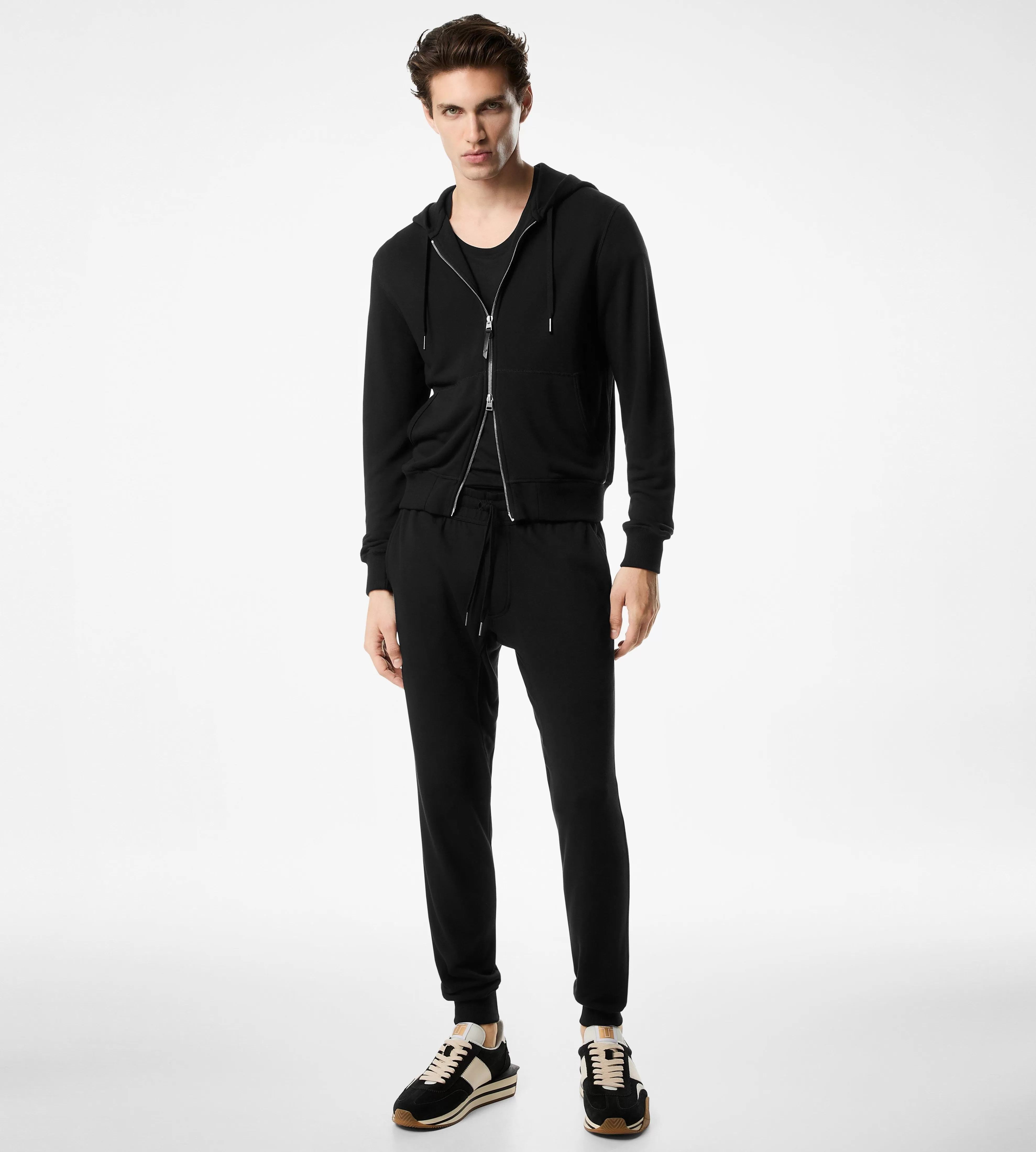 TOM FORD LIGHTWEIGHT LOUNGE JOGGER BLACK^MEN SPRING 24