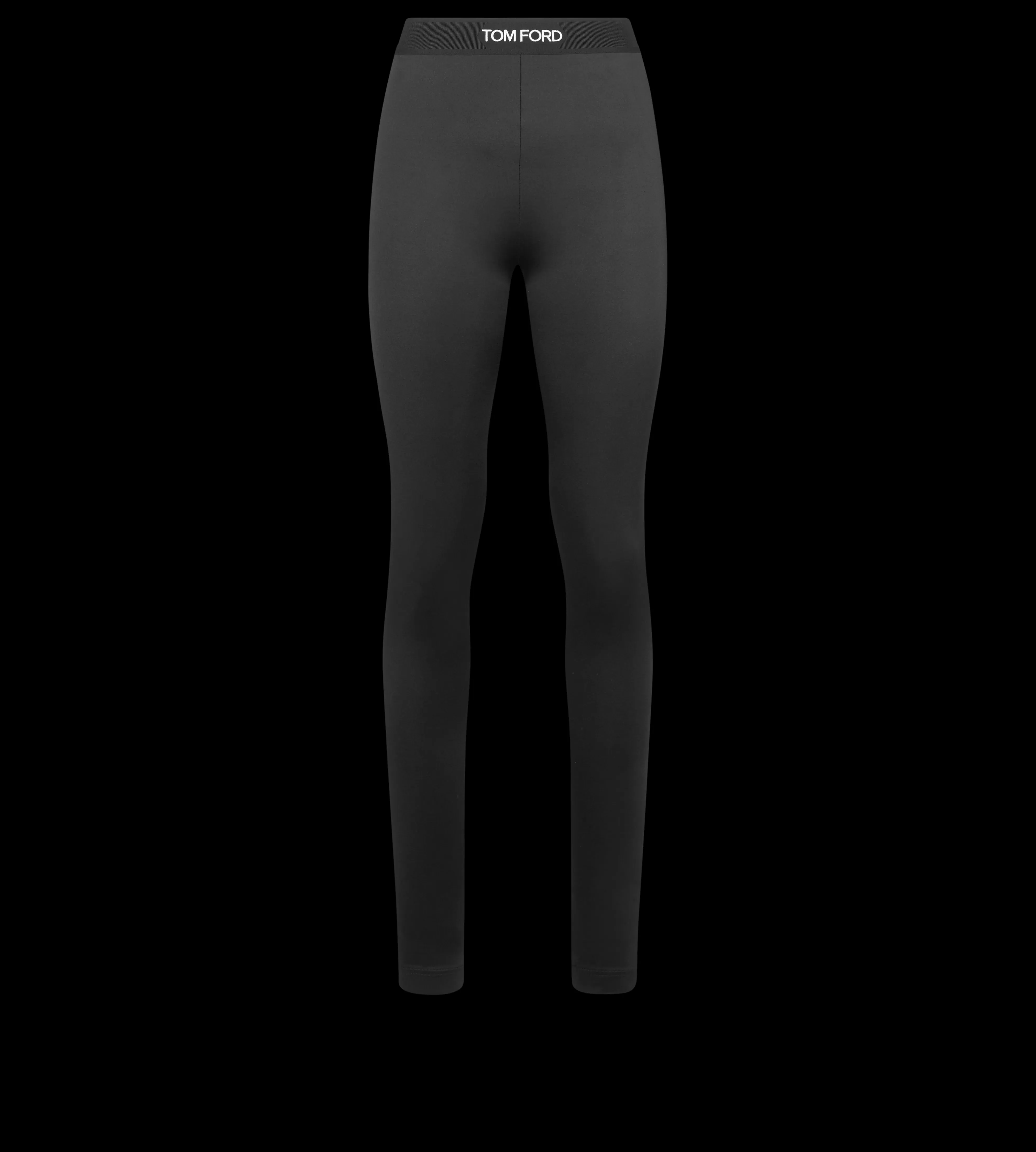 TOM FORD LUSTROUS JERSEY SIGNATURE LEGGINGS BLACK^WOMEN | WOMEN | WOMEN Leggings | SPRING 24 | Pants & Shorts