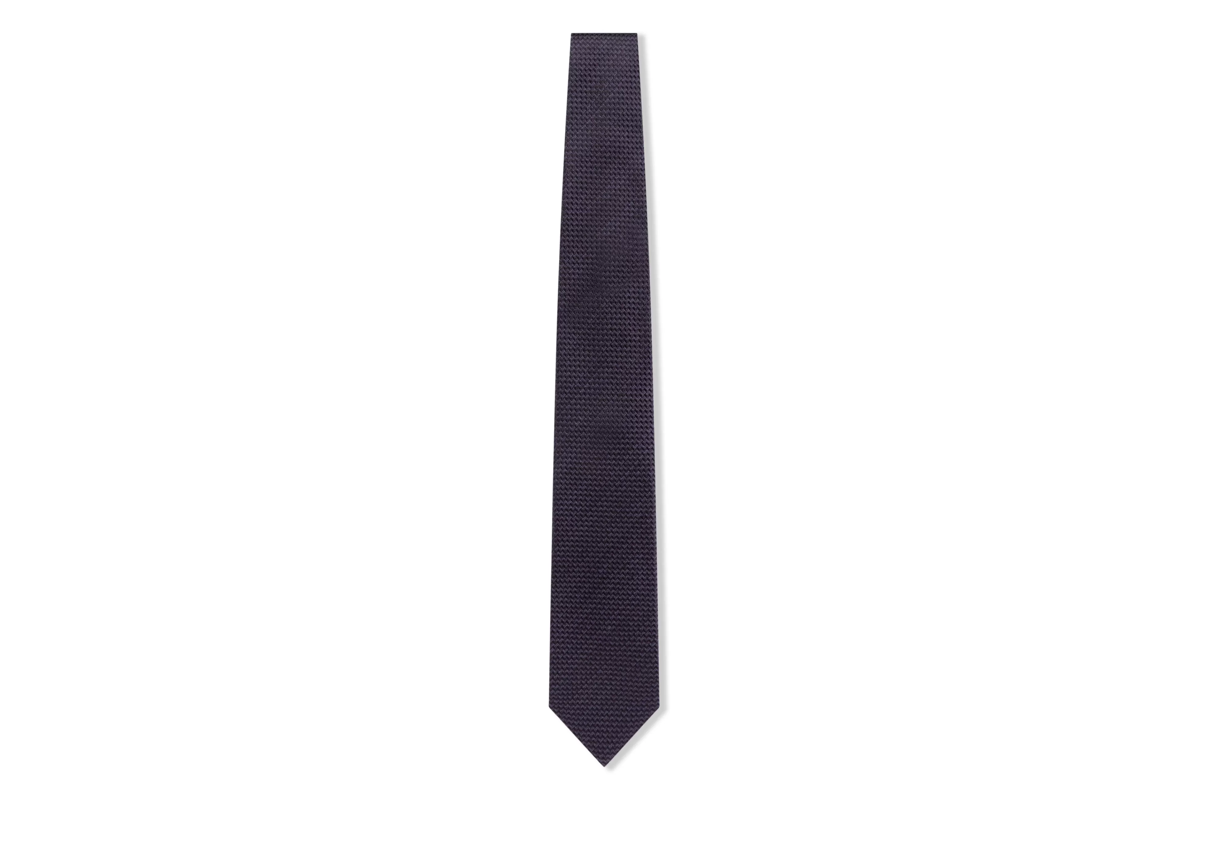 TOM FORD MICRO JACQUARD TIE PURPLE^MEN Ties & Bow Ties