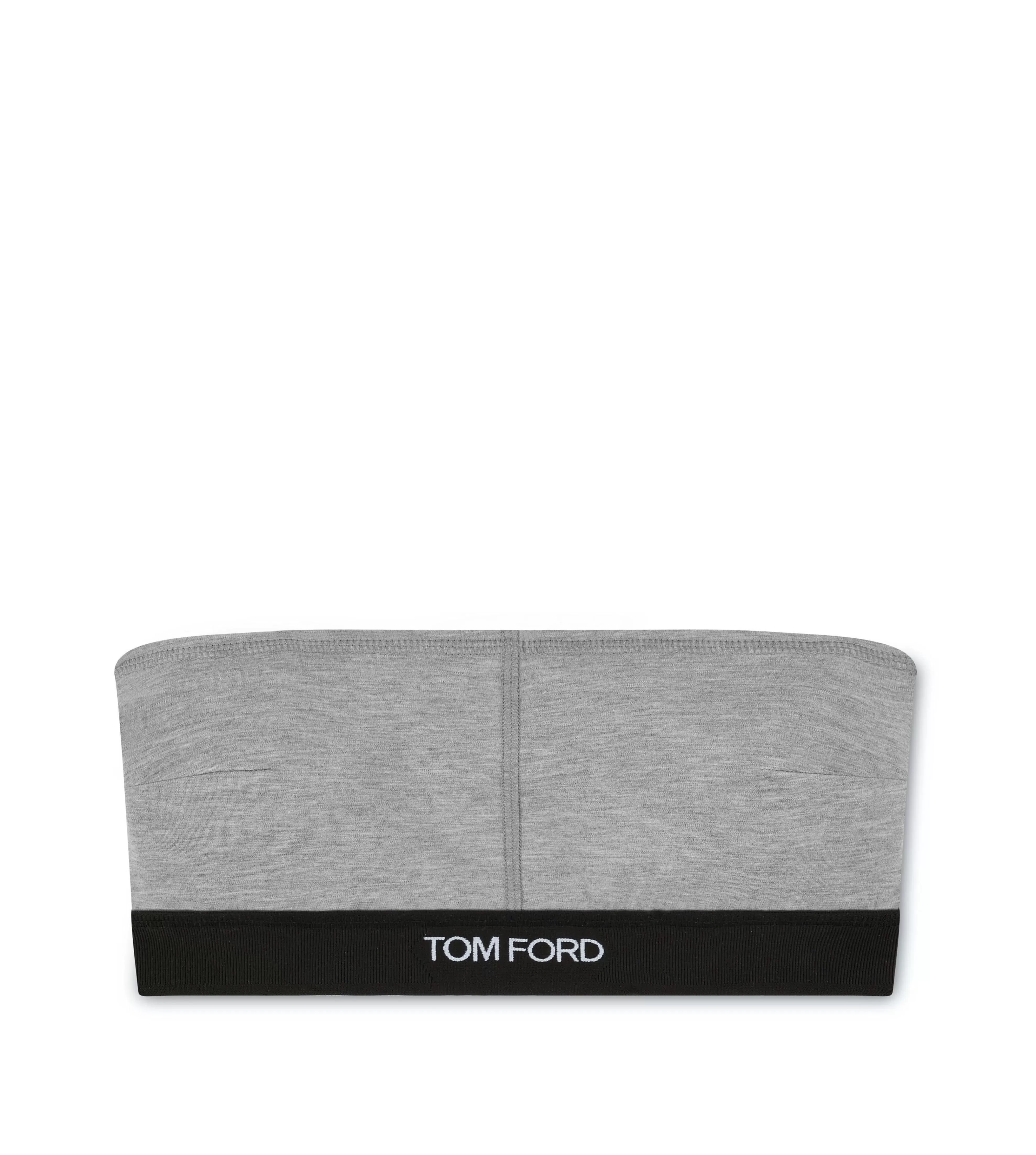 TOM FORD MODAL SIGNATURE BANDEAU GREY MELANGE^WOMEN Bras