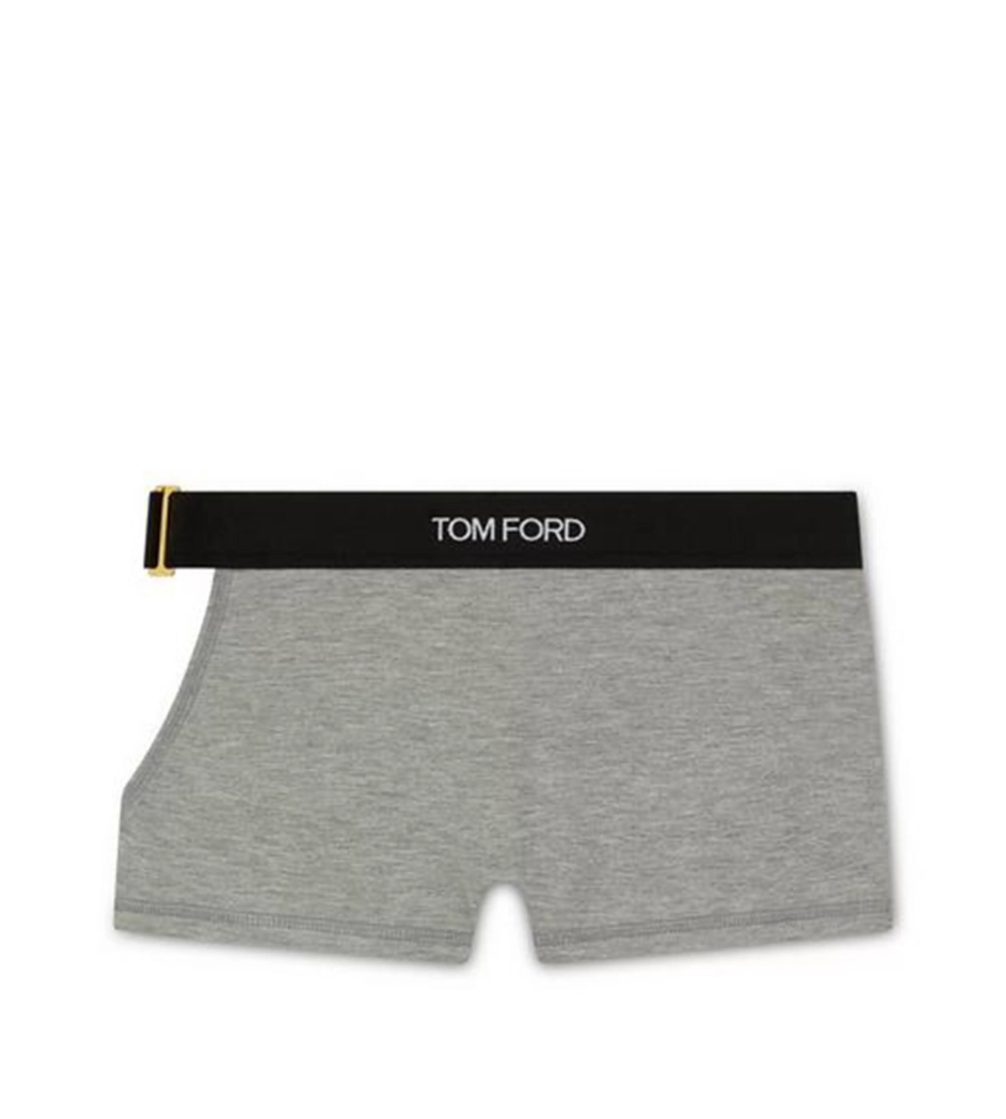 TOM FORD MODAL SIGNATURE CUT-OUT BOXERS GREY MELANGE^WOMEN Bottoms