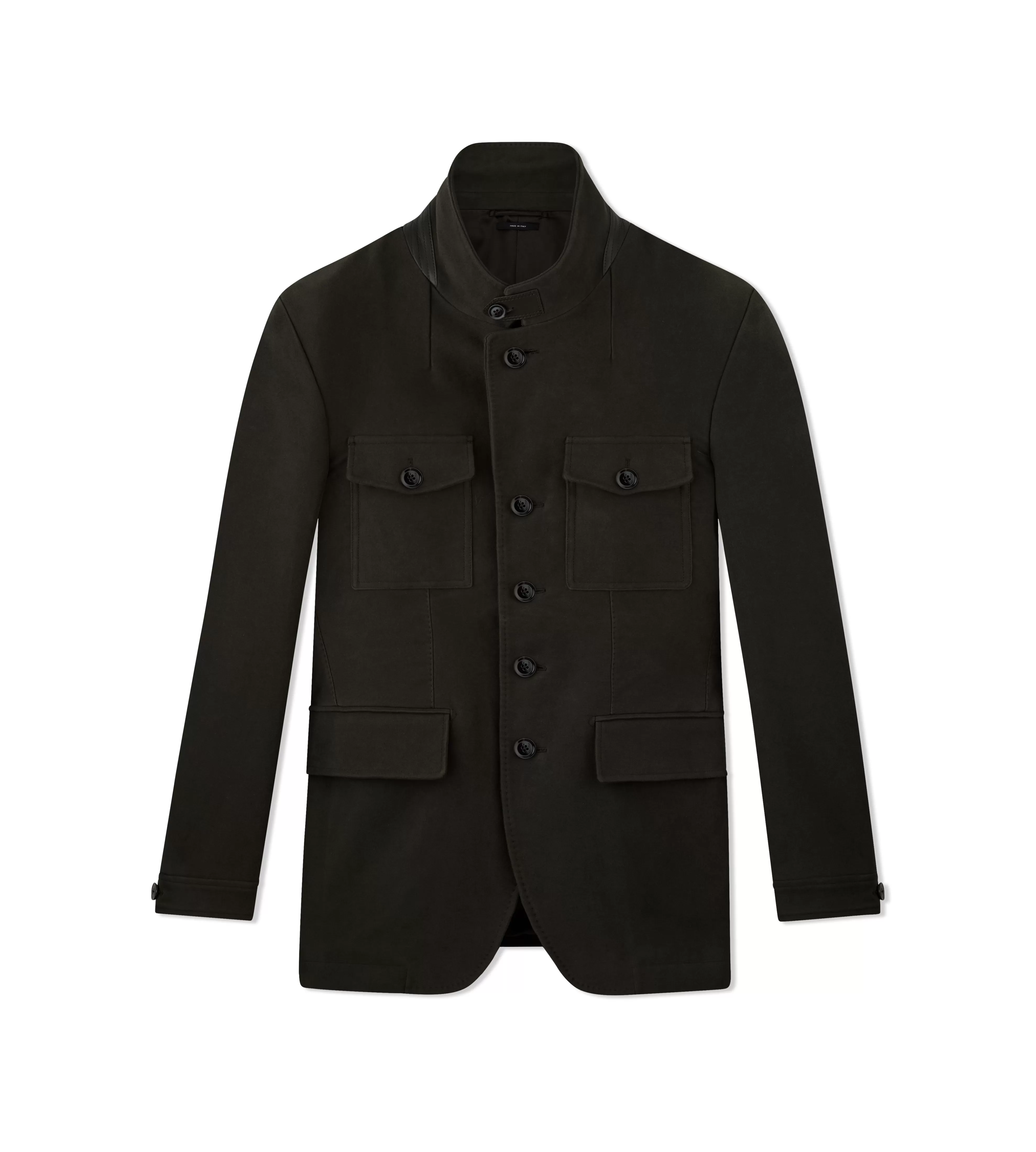 TOM FORD MOLESKIN MILITARY JACKET CYPRESS^MEN Outerwear