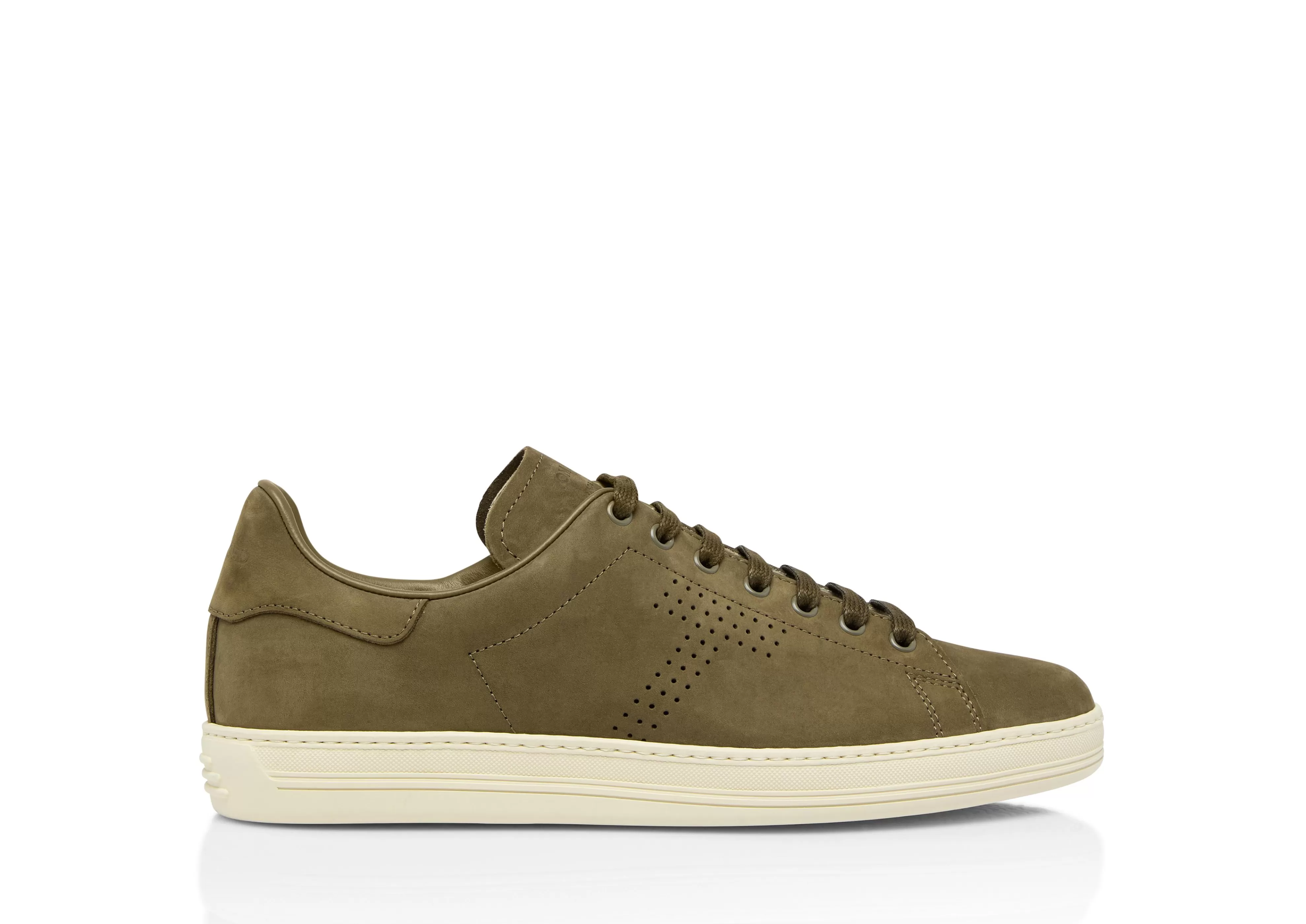 TOM FORD NUBUCK WARWICK SNEAKER DARK OLIVE^MEN Sneakers