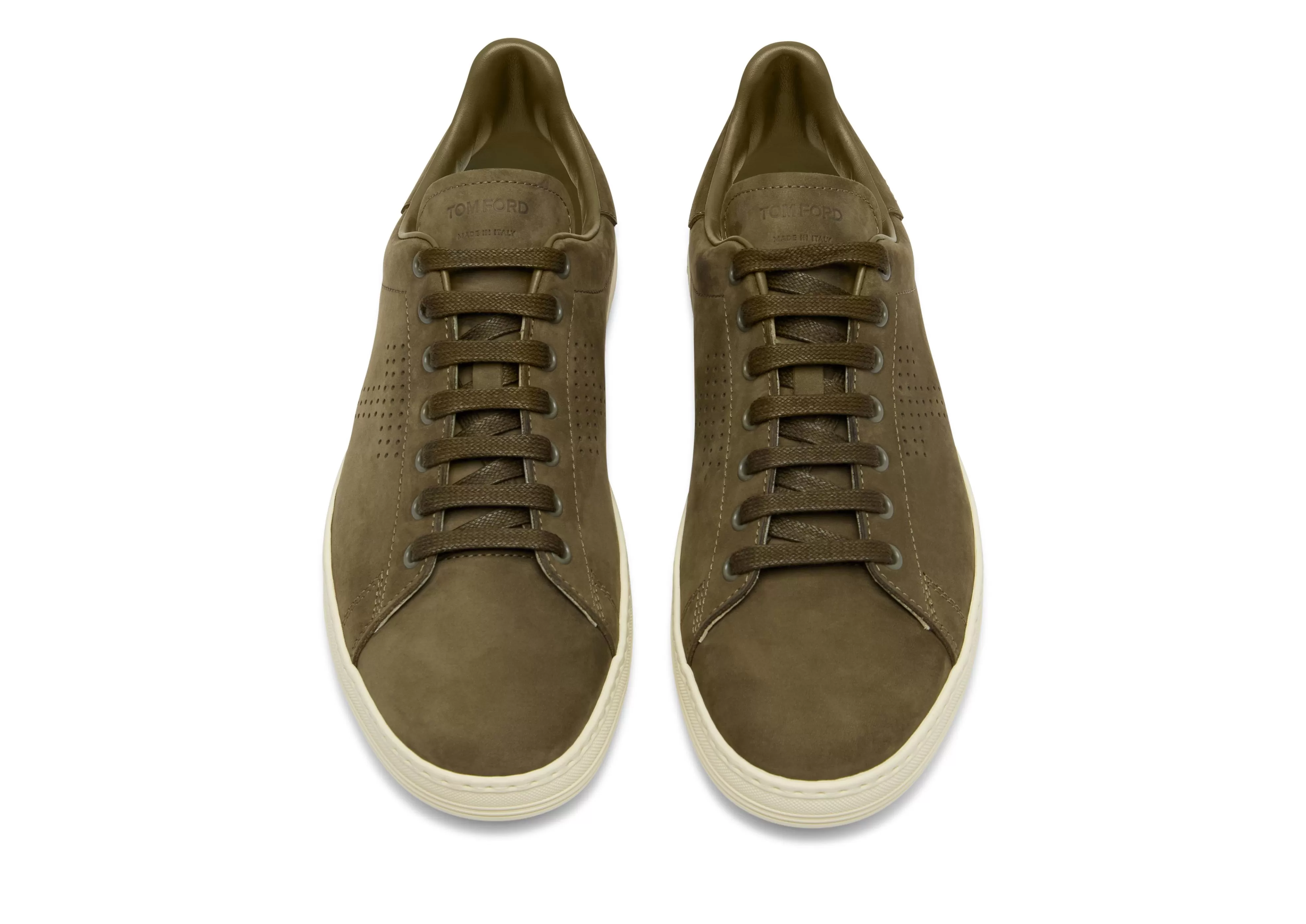 TOM FORD NUBUCK WARWICK SNEAKER DARK OLIVE^MEN Sneakers