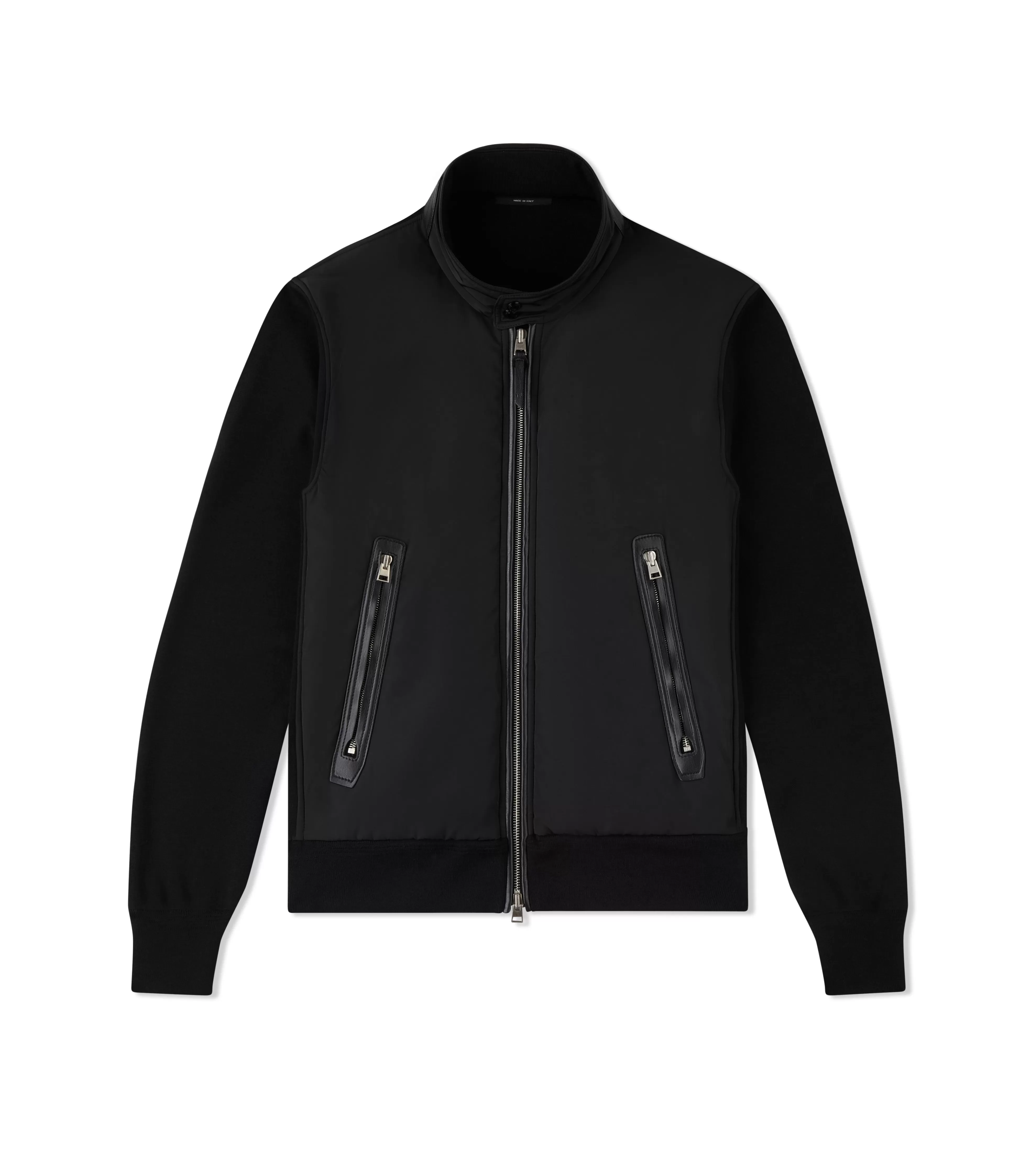 TOM FORD NYLON FRONT HARRINGTON ZIP THROUGH BLACK^MEN Outerwear