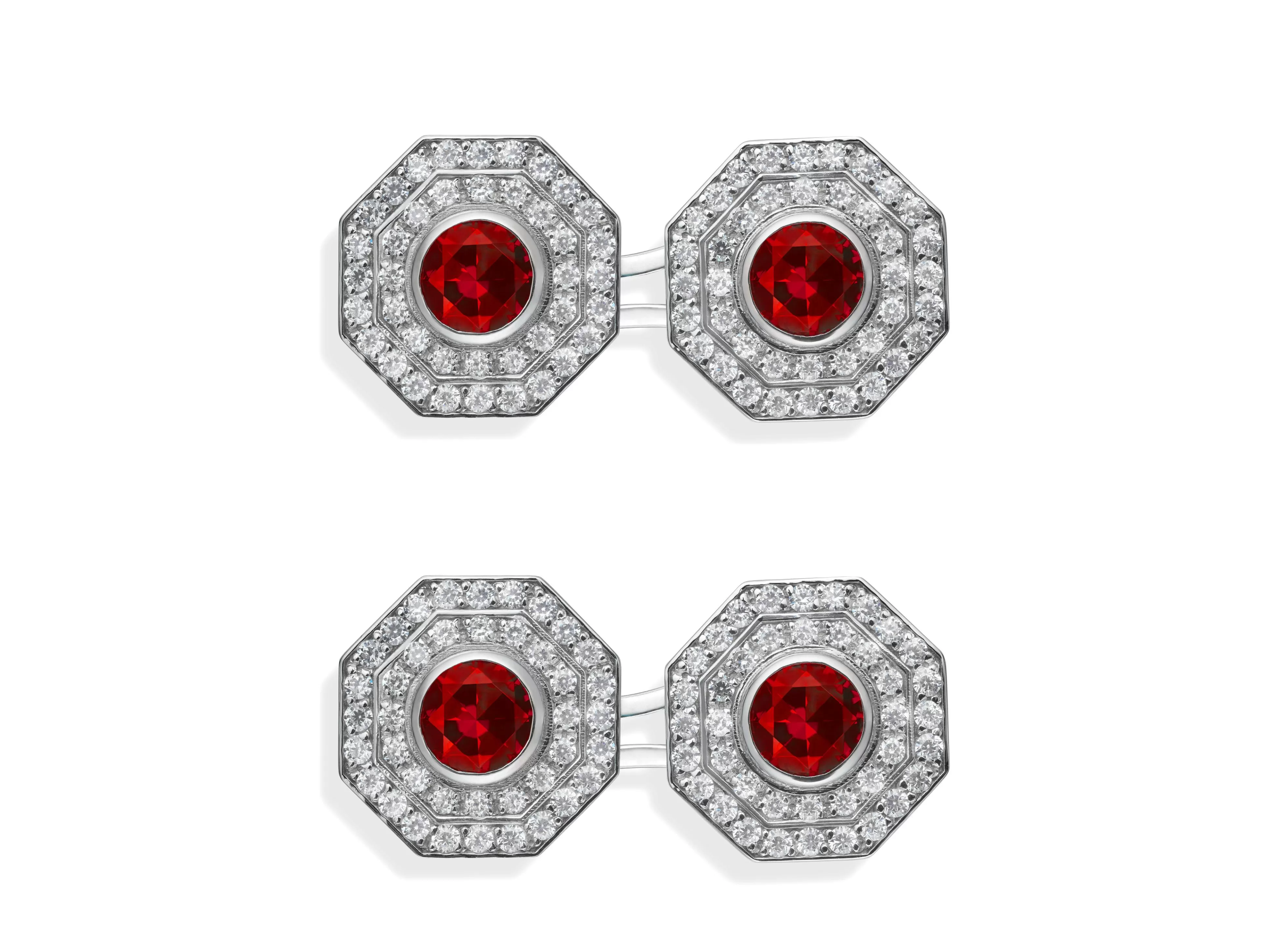 TOM FORD OCTAGON DIAMOND CUFFLINKS ^MEN Jewelry