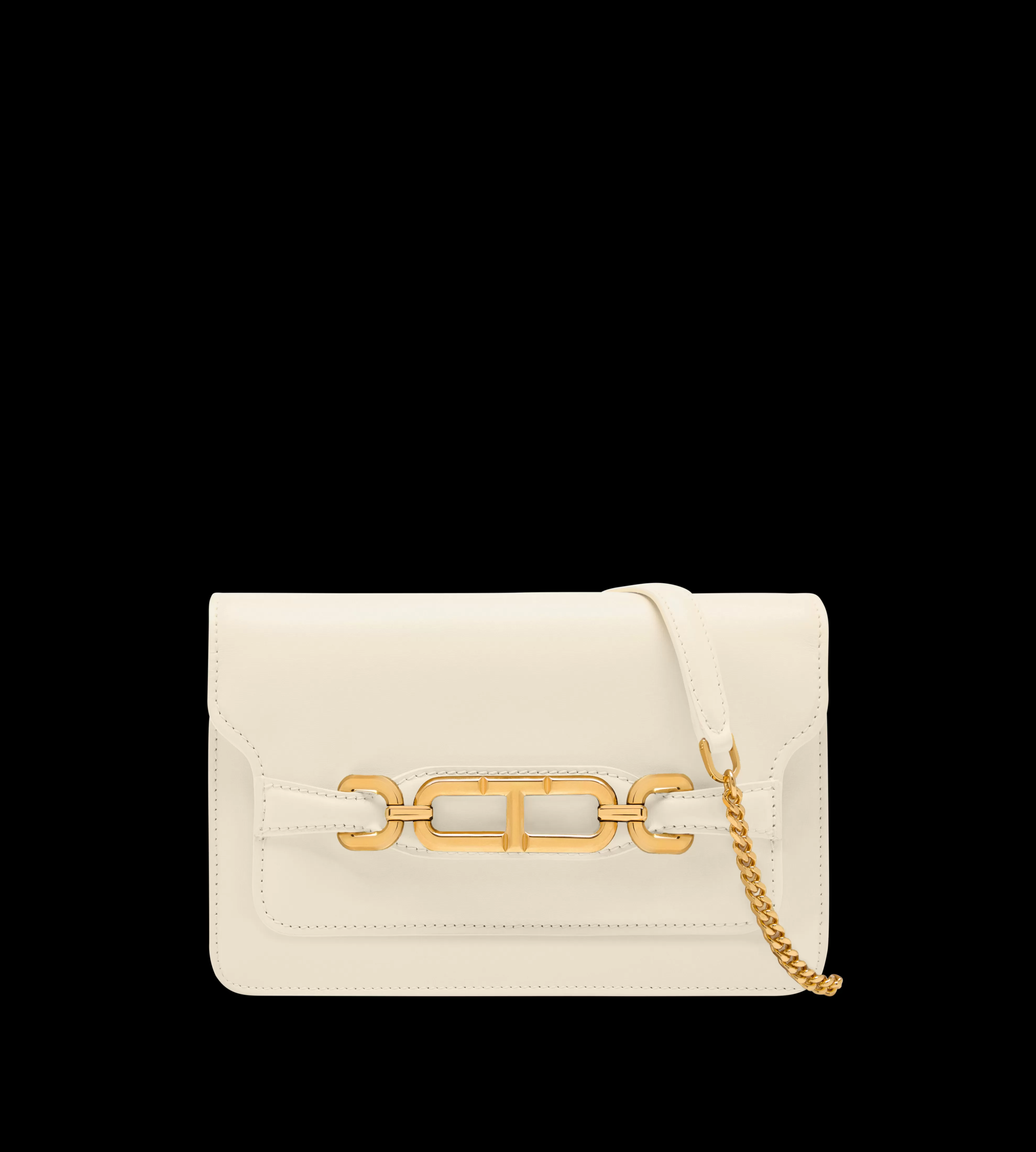 TOM FORD PALMELLATO-EFFECT LEATHER WHITNEY SMALL SHOULDER BAG CREAM^WOMEN SPRING 24