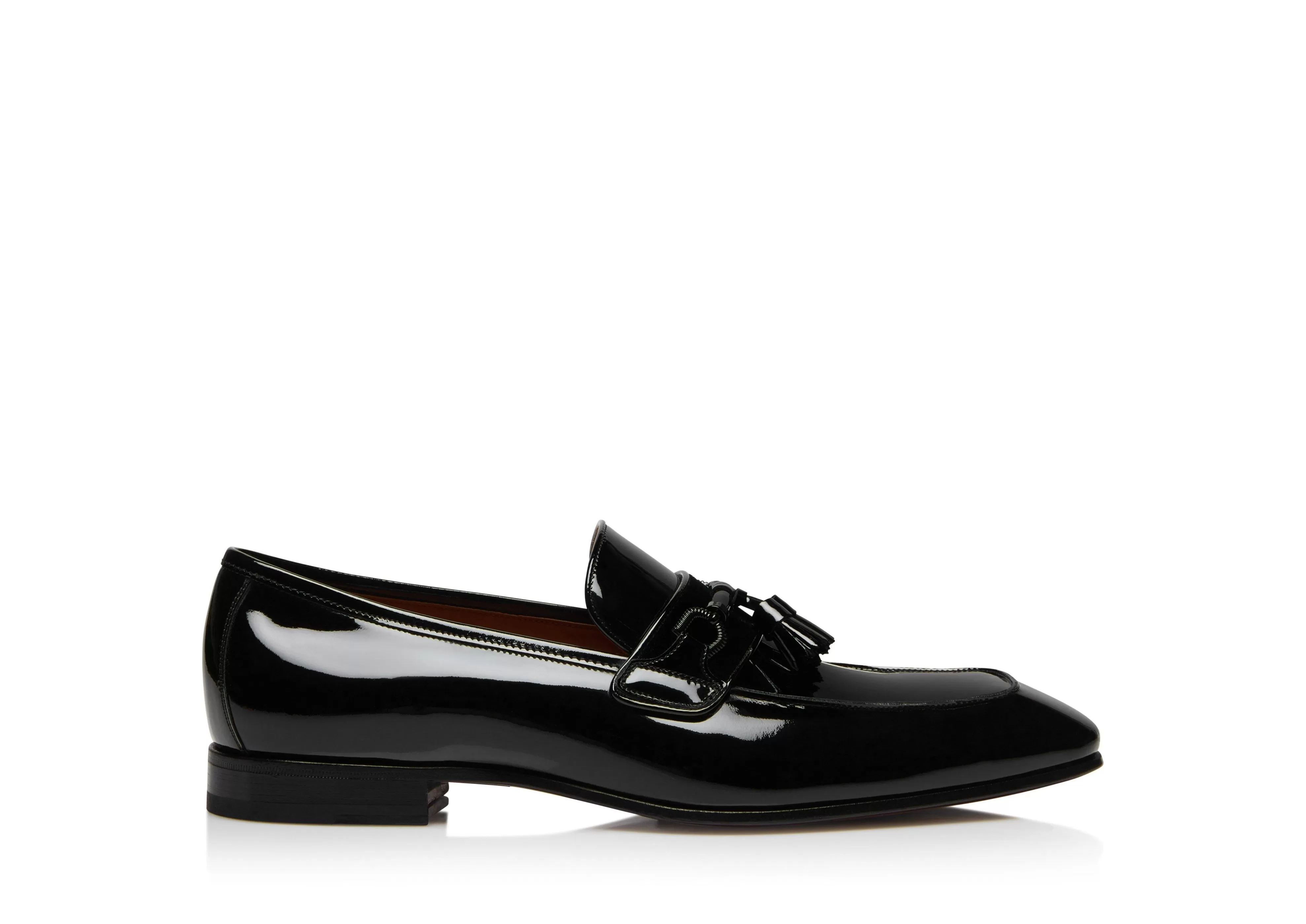 TOM FORD PATENT BAILEY TASSEL LOAFER BLACK^MEN Loafers