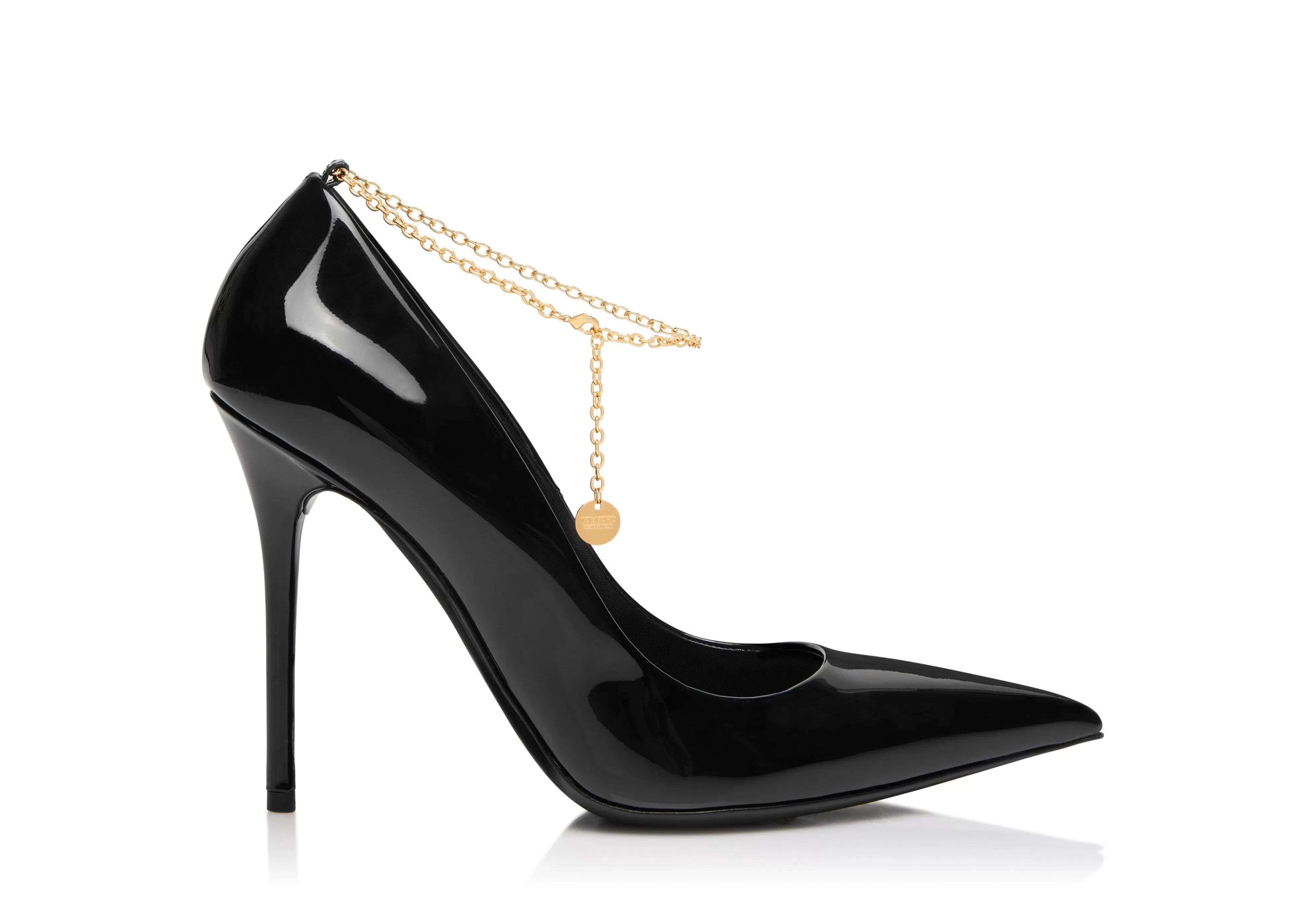 TOM FORD PATENT LEATHER CHAIN PUMP ^WOMEN Pumps