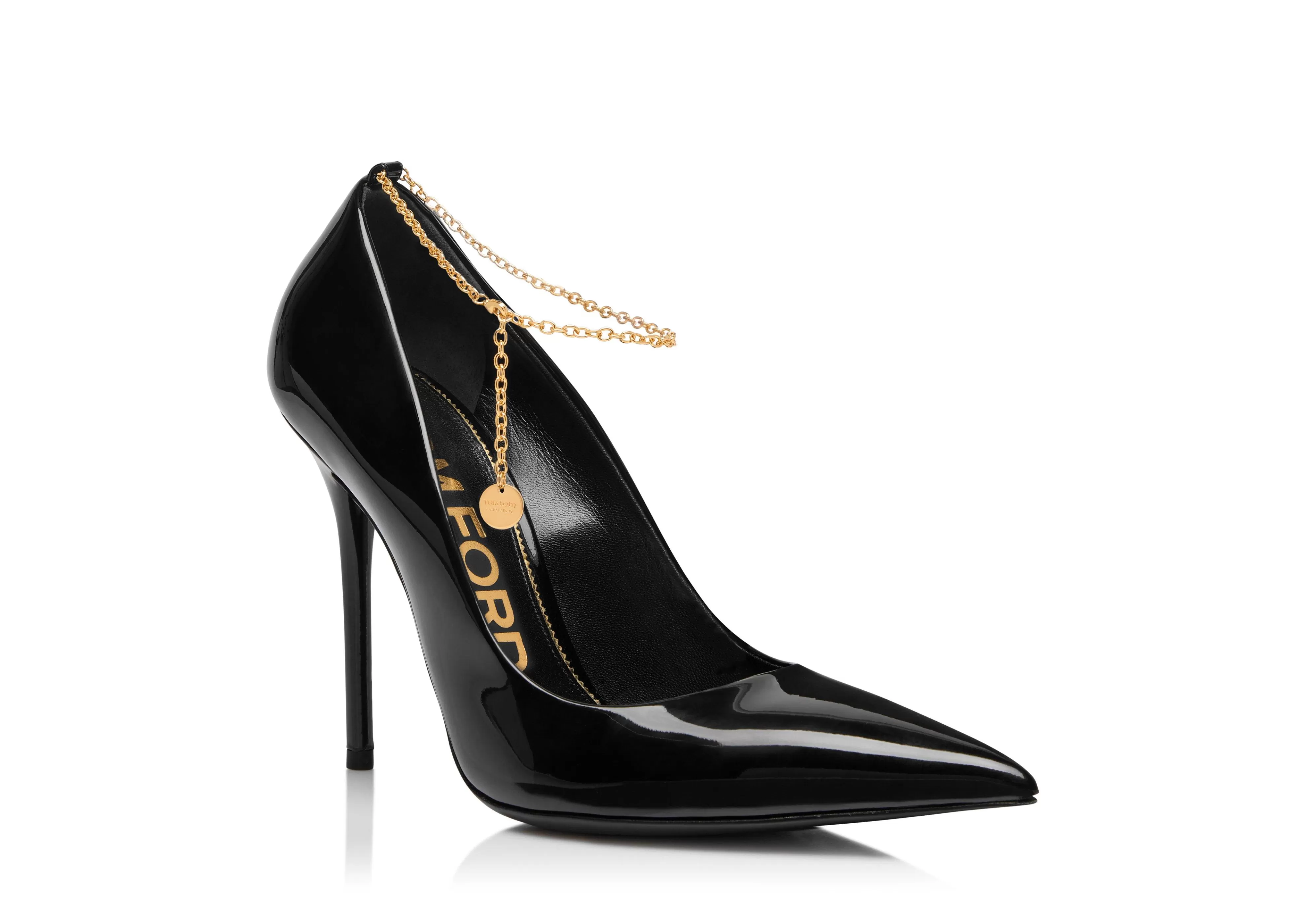 TOM FORD PATENT LEATHER CHAIN PUMP ^WOMEN Pumps