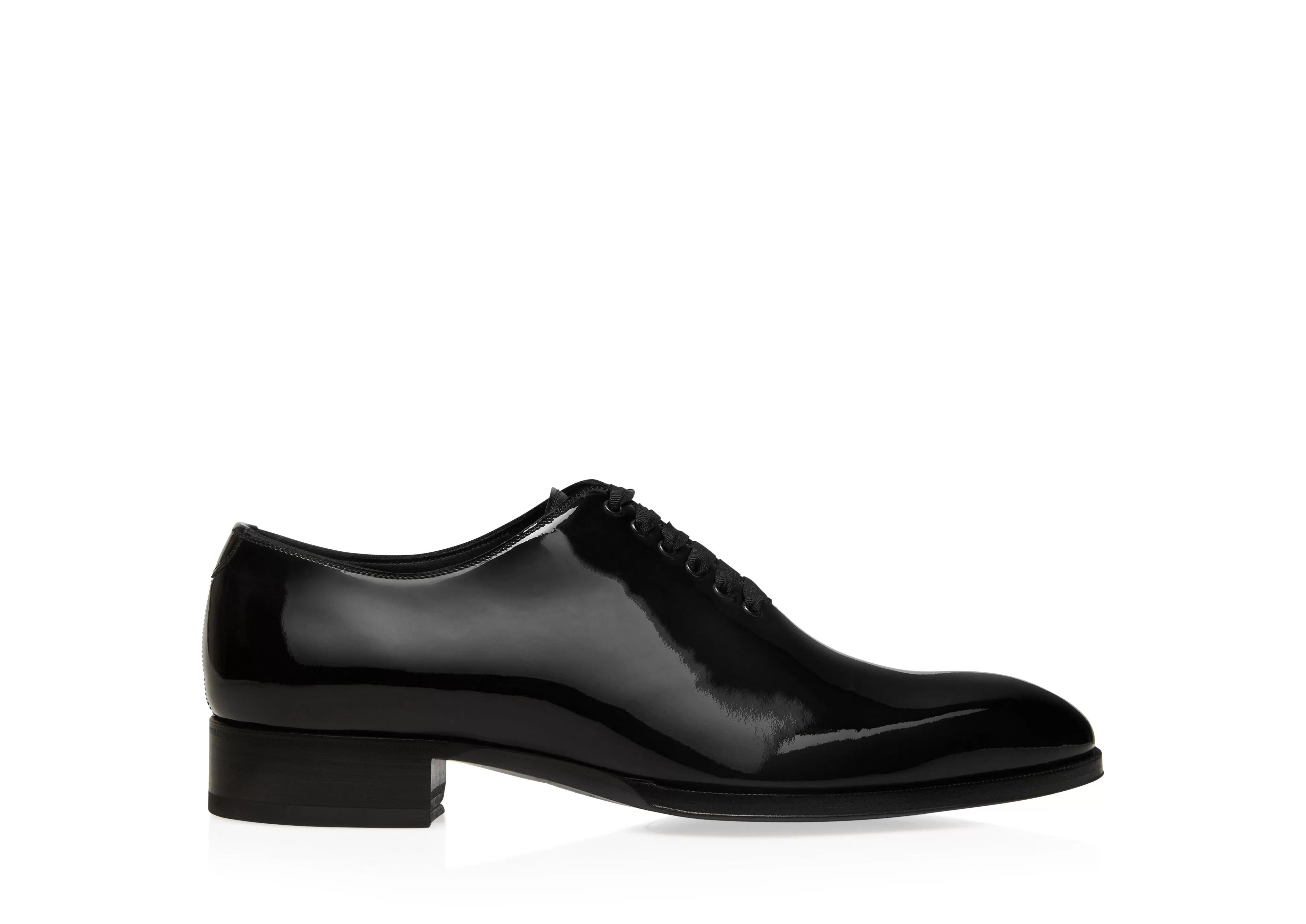 TOM FORD PATENT LEATHER ELKAN LACE UP BLACK^MEN | MEN Lace-ups | Evening