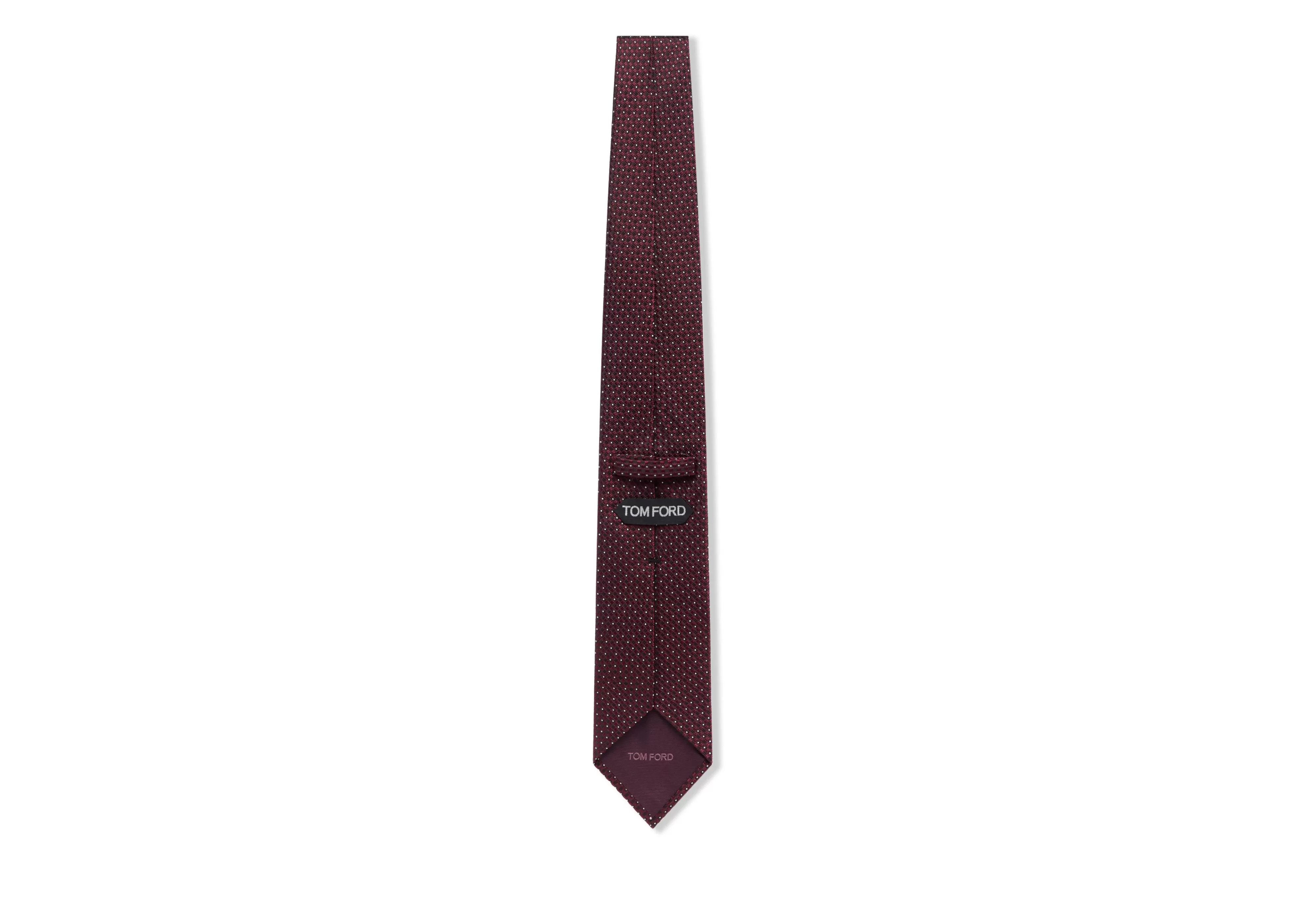 TOM FORD POIS JACQUARD TIE BURGUNDY^MEN Ties & Bow Ties