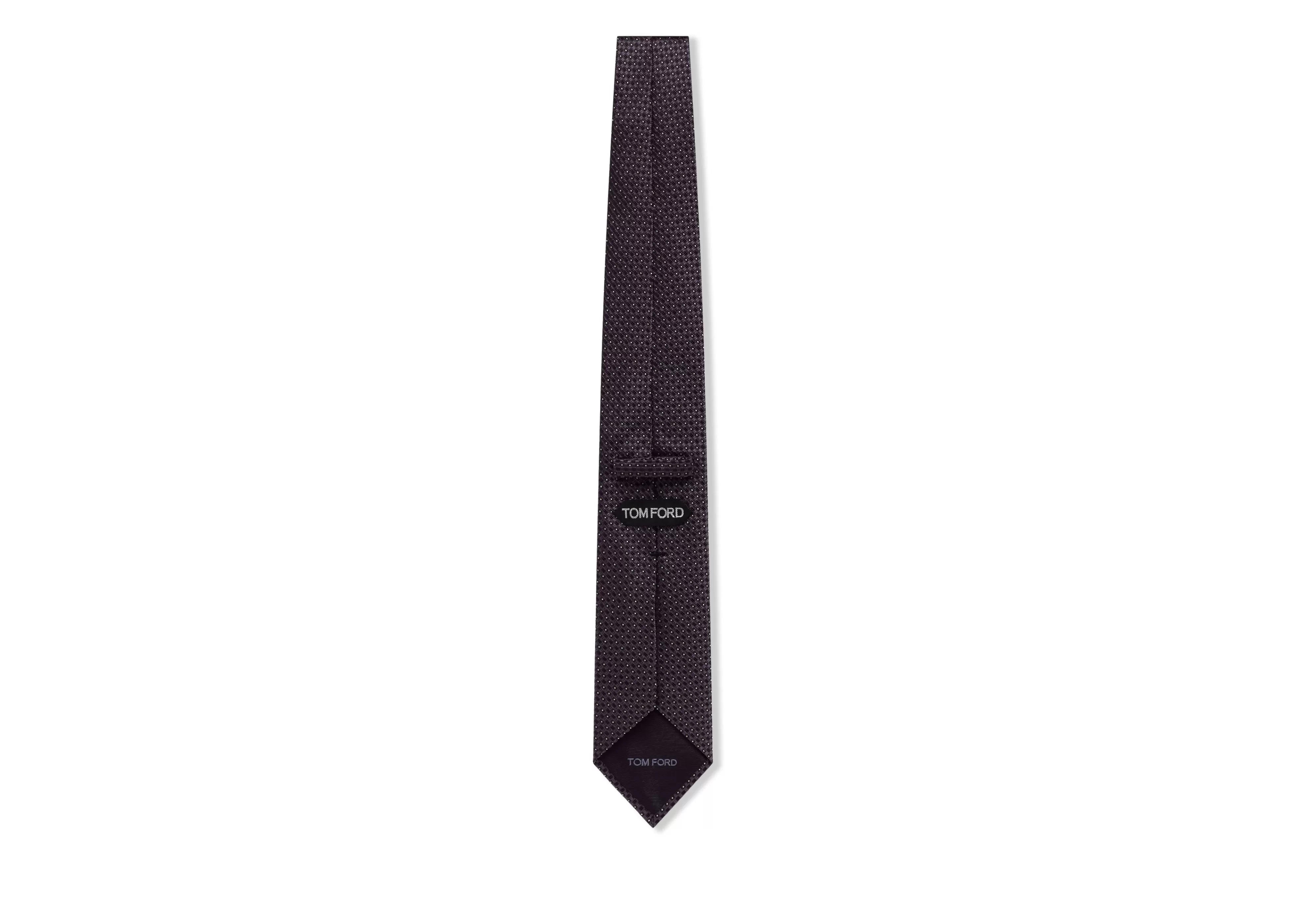 TOM FORD POIS JACQUARD TIE PLUM^MEN Ties & Bow Ties