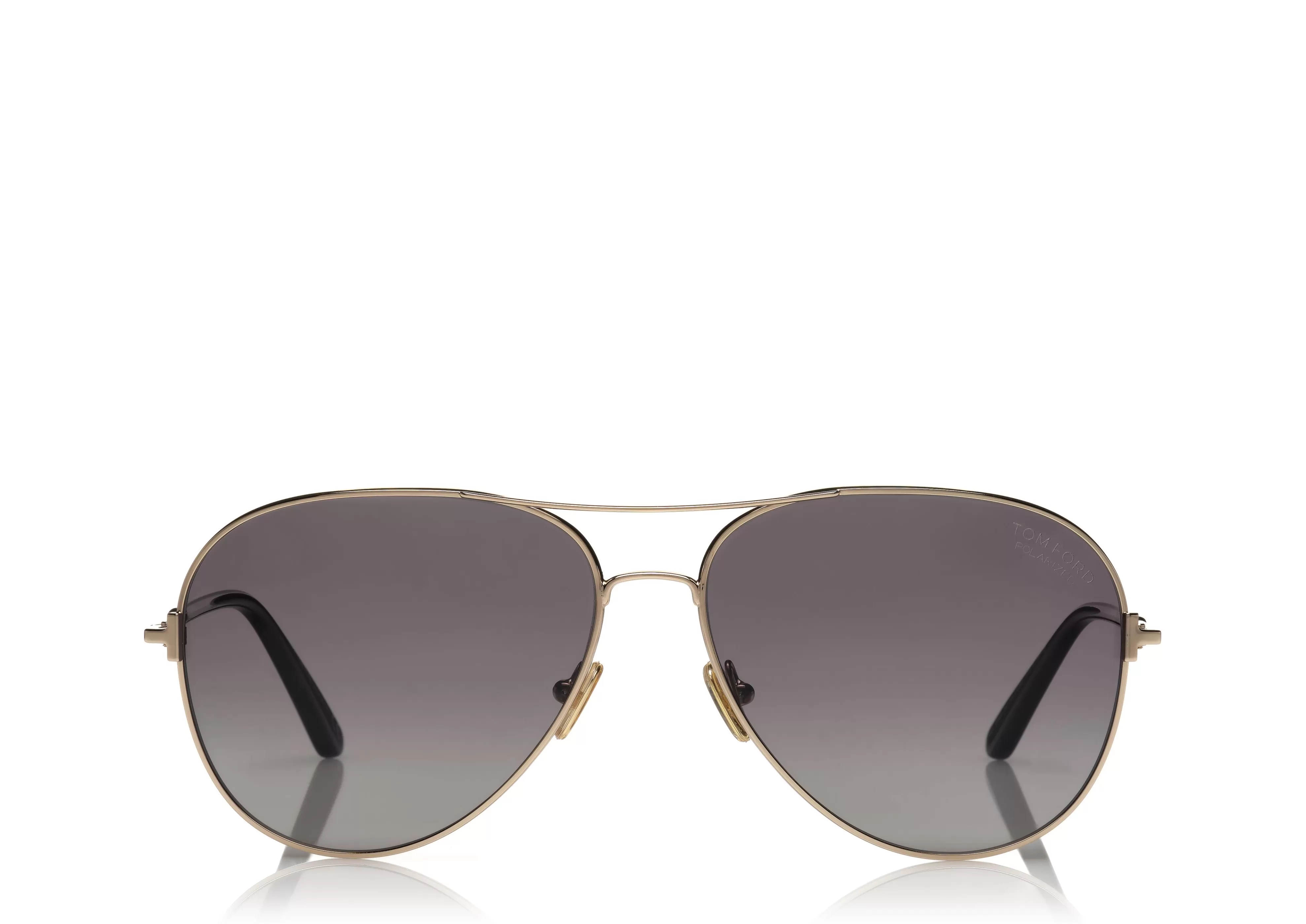 TOM FORD POLARIZED CLARK SUNGLASSES ROSE GOLD^EYEWEAR SUNGLASSES