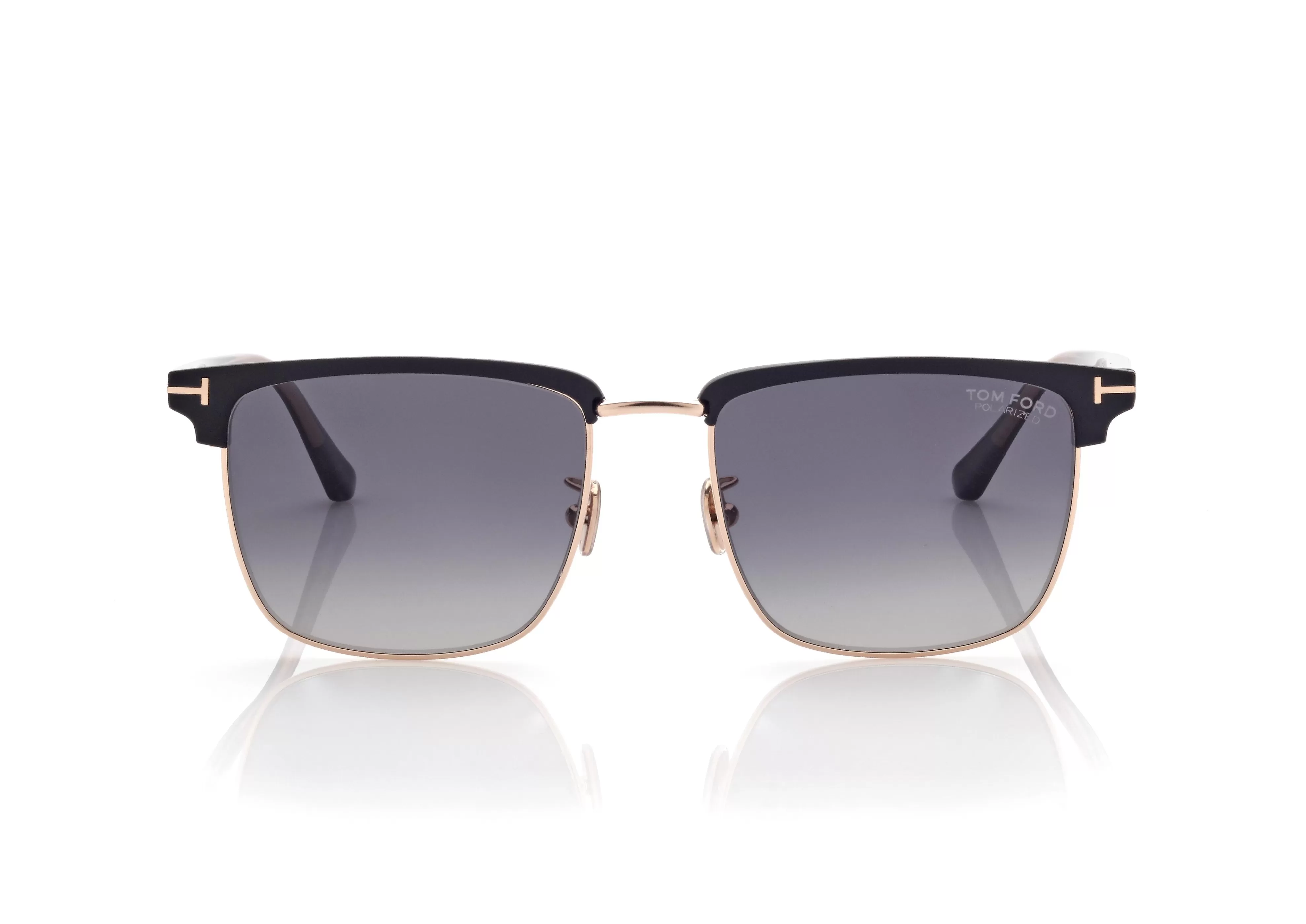 TOM FORD POLARIZED HUDSON SUNGLASSES BLACK^EYEWEAR SUNGLASSES