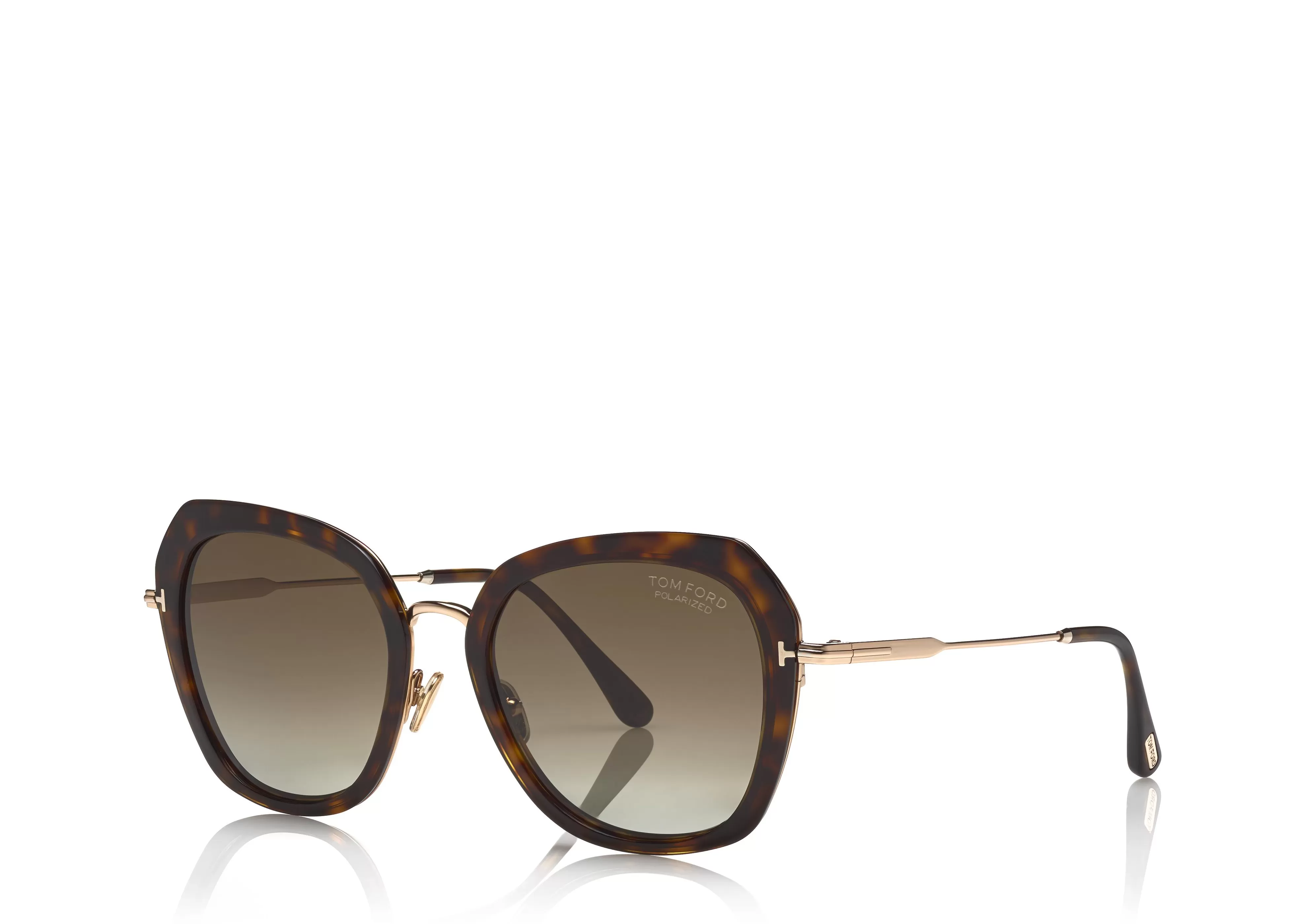 TOM FORD POLARIZED KENYAN SUNGLASSES DARK HAVANA^EYEWEAR SUNGLASSES