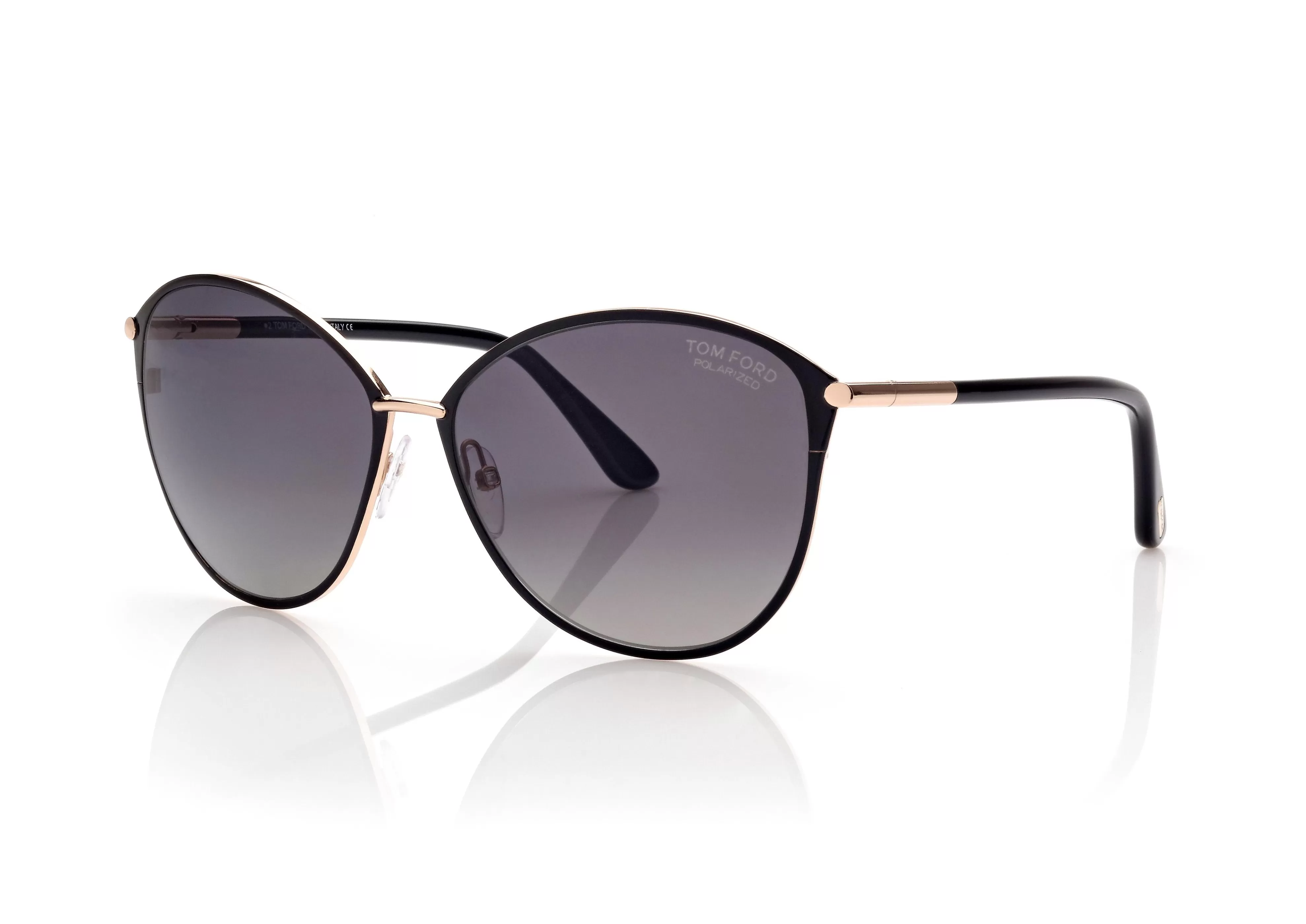 TOM FORD POLARIZED PENELOPE SUNGLASSES ROSE GOLD^EYEWEAR SUNGLASSES