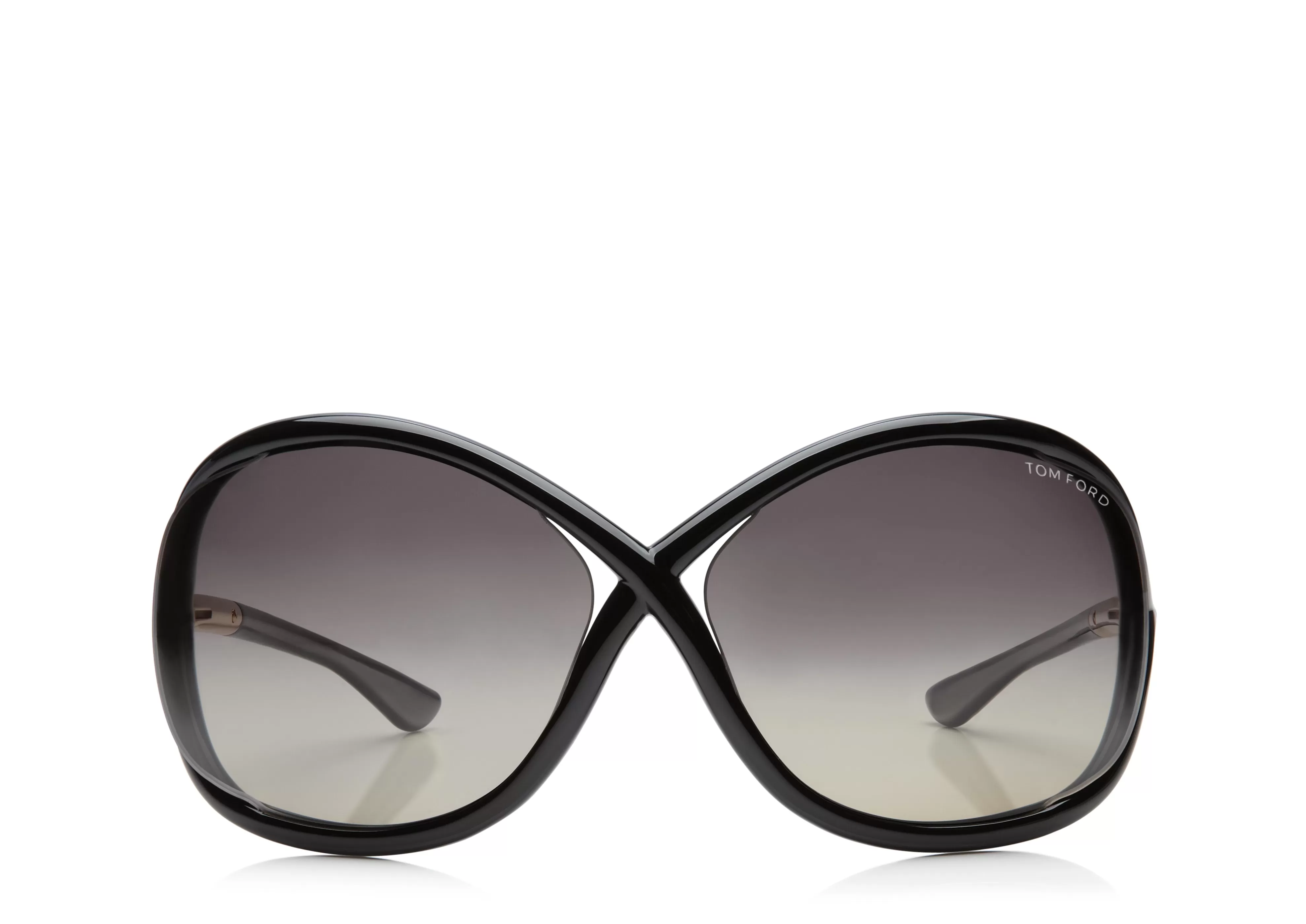 TOM FORD POLARIZED WHITNEY OVERSIZED SUNGLASSES BLACK^EYEWEAR SUNGLASSES