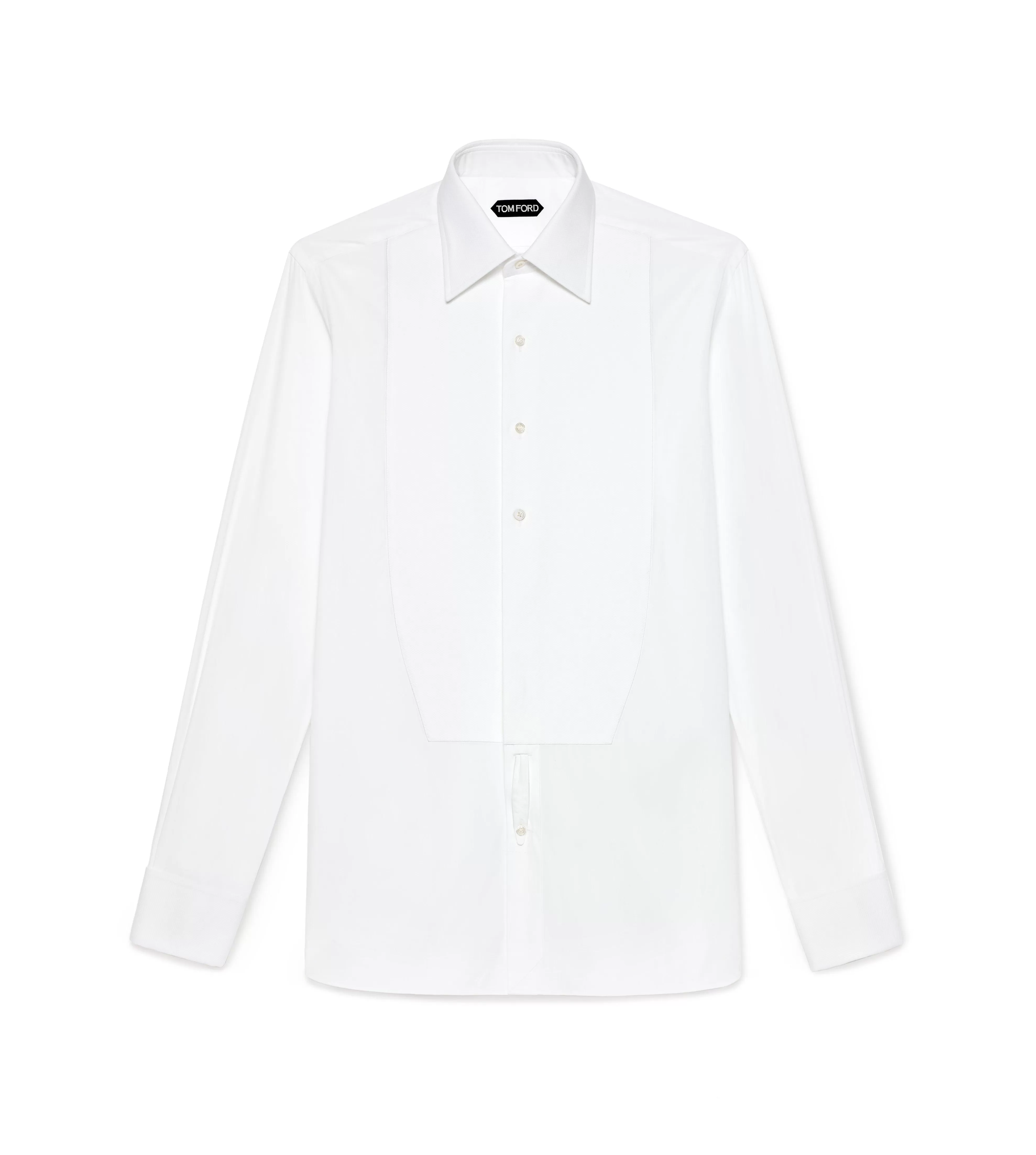 TOM FORD POPLIN CLASSIC FIT EVENING SHIRT OPTICAL WHITE^MEN | MEN Shirts | Evening