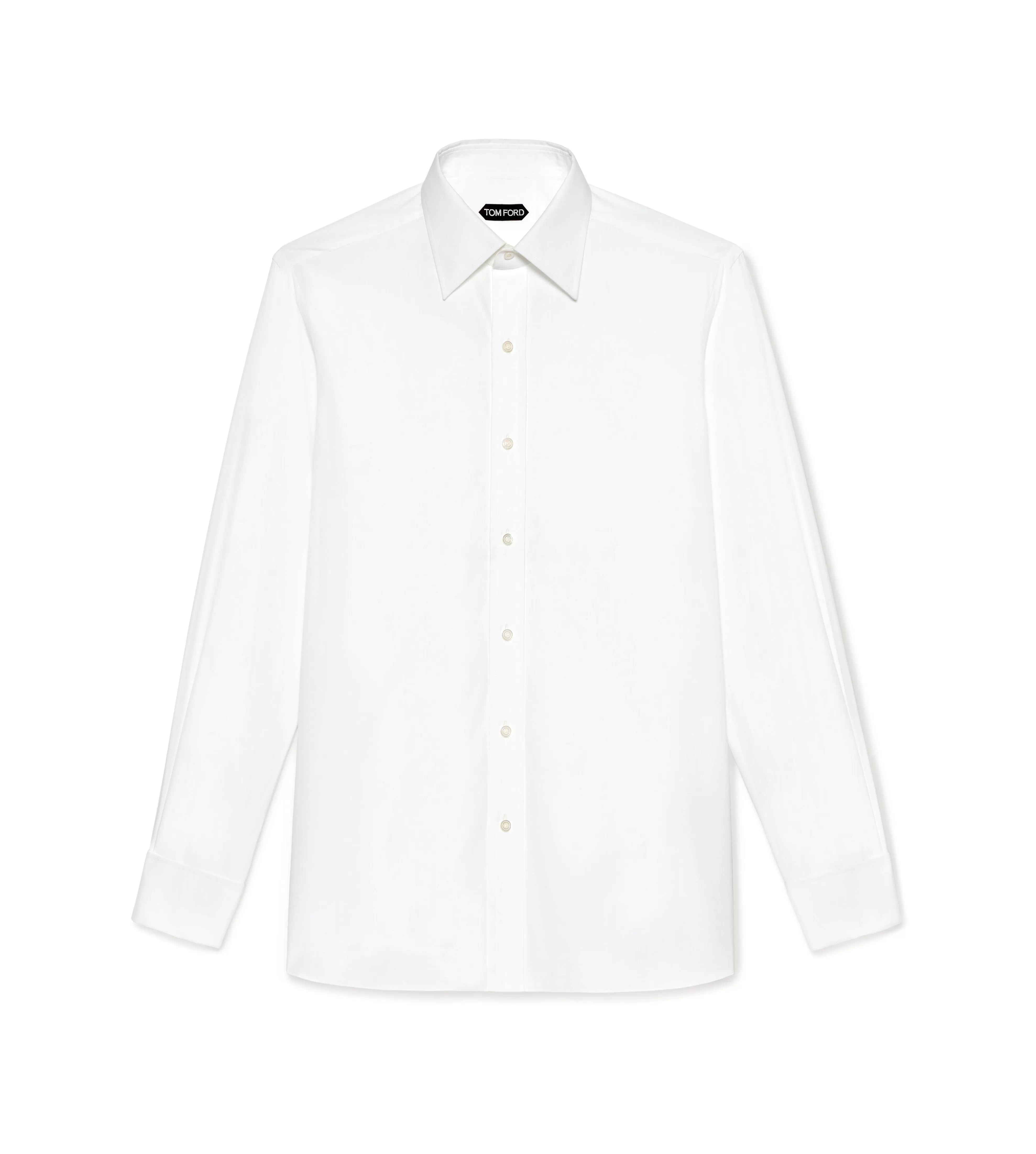 TOM FORD POPLIN CLASSIC FIT SHIRT OPTICAL WHITE^MEN Shirts